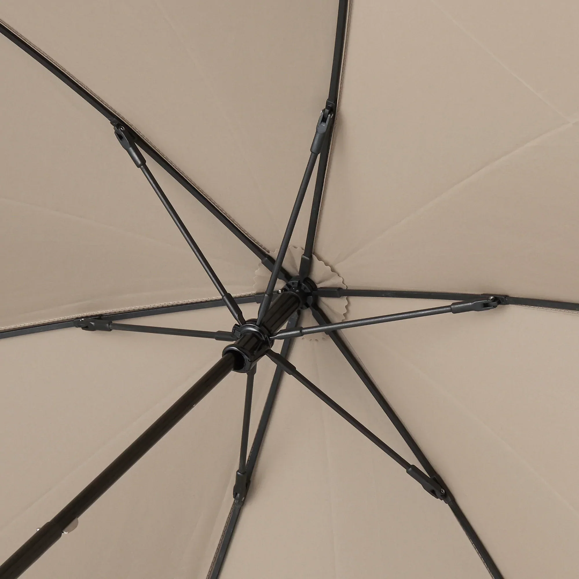 2 Way Foldable Umbrella Beige - Image 7