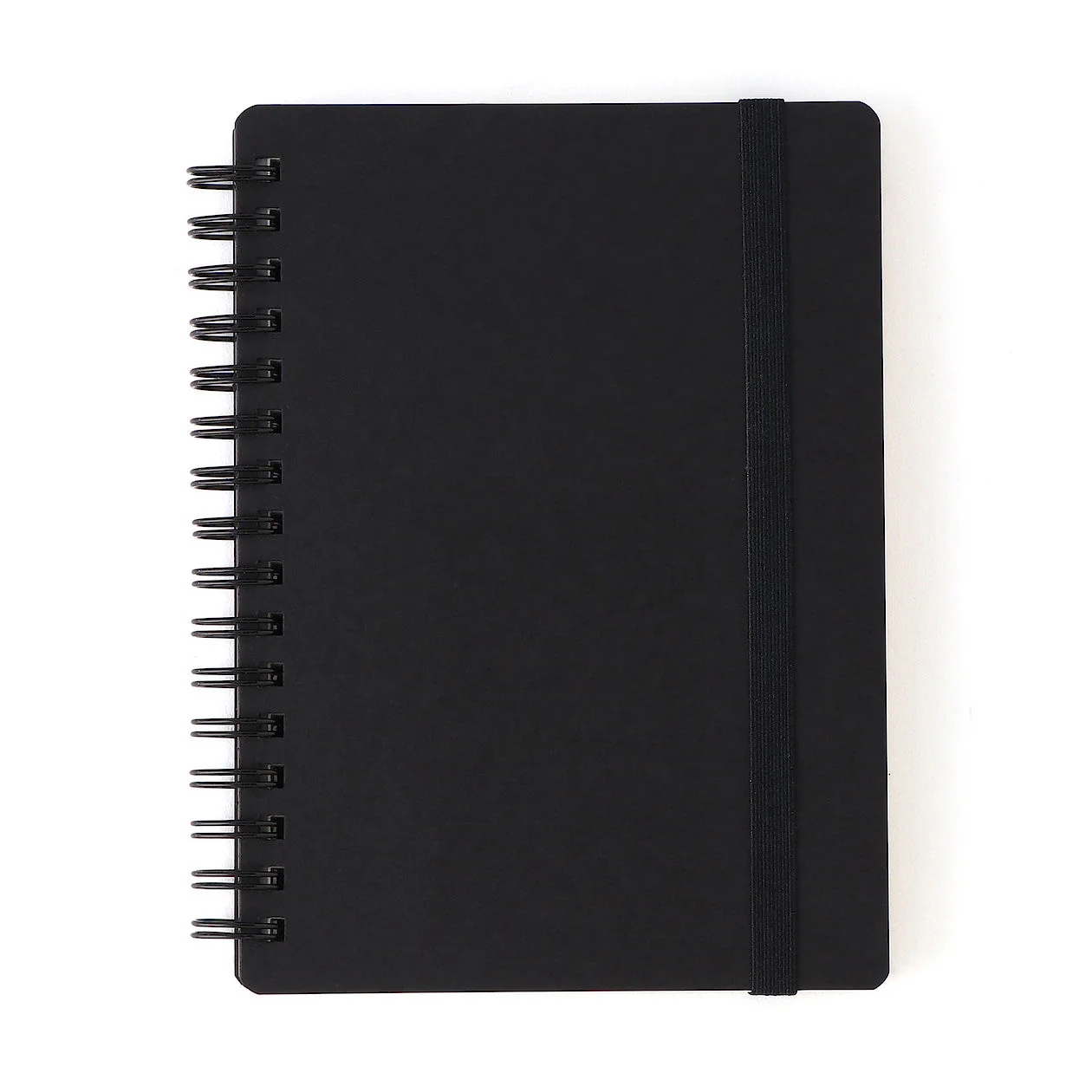A6 Double Ring Lined Notebook with Strap