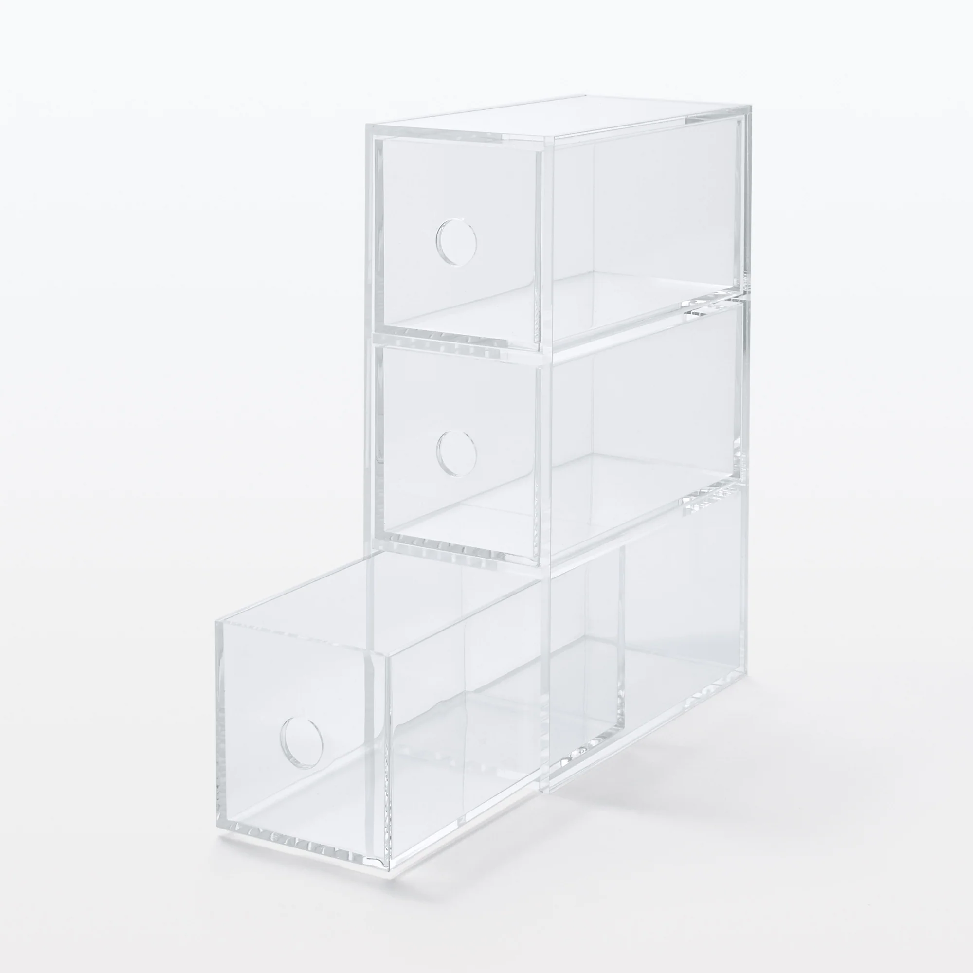 Acrylic Storage 3 Drawers Cubby - Image 4