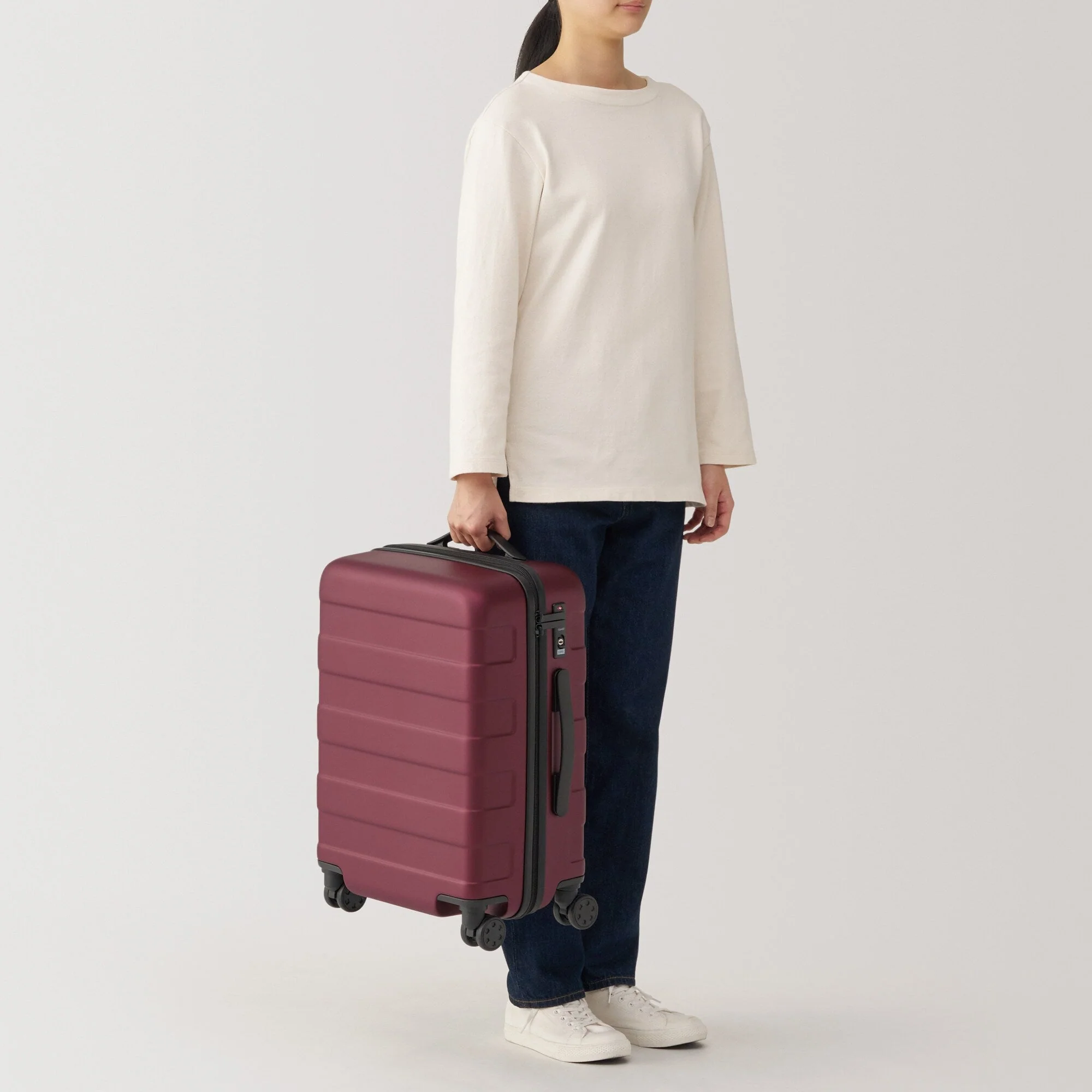Adjustable Handle Hard Shell Suitcase 36L | Carry-On - Image 21