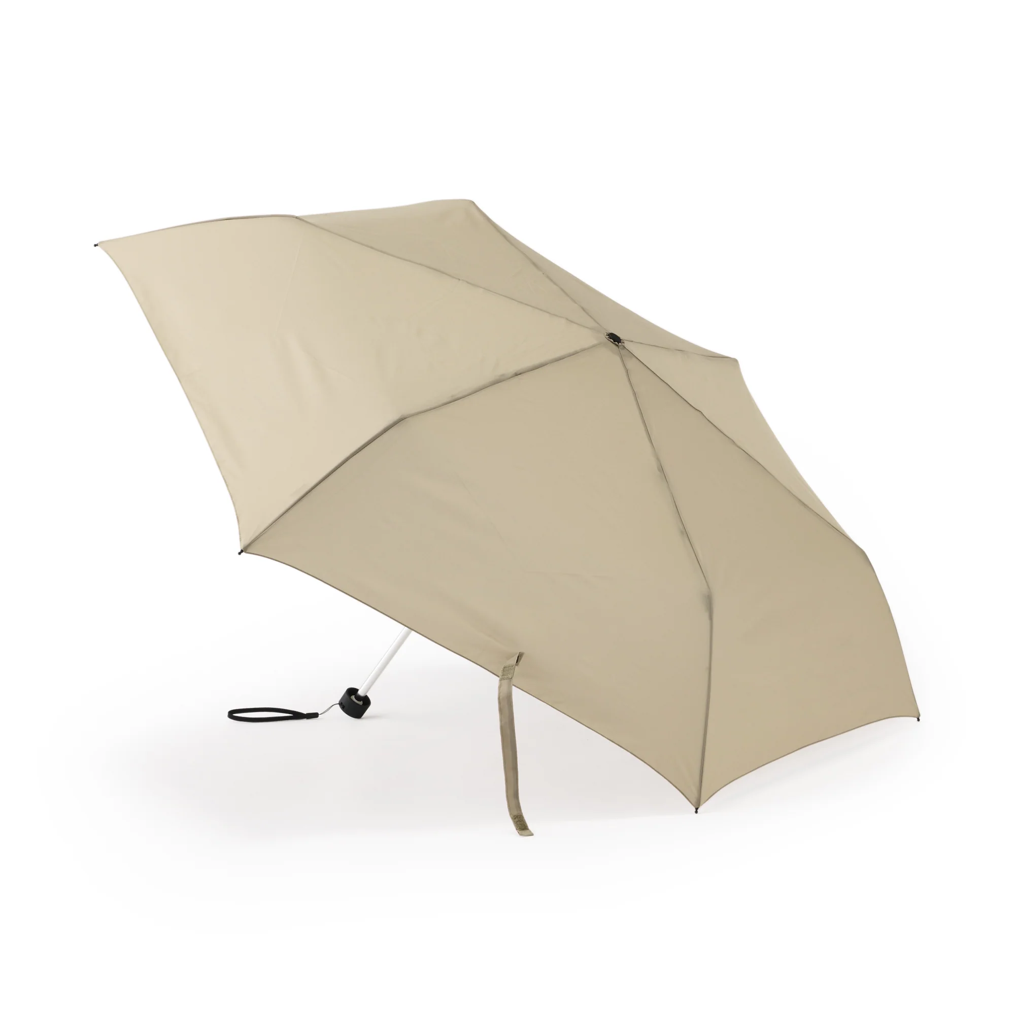All-Weather Foldable Umbrella Beige - Image 2