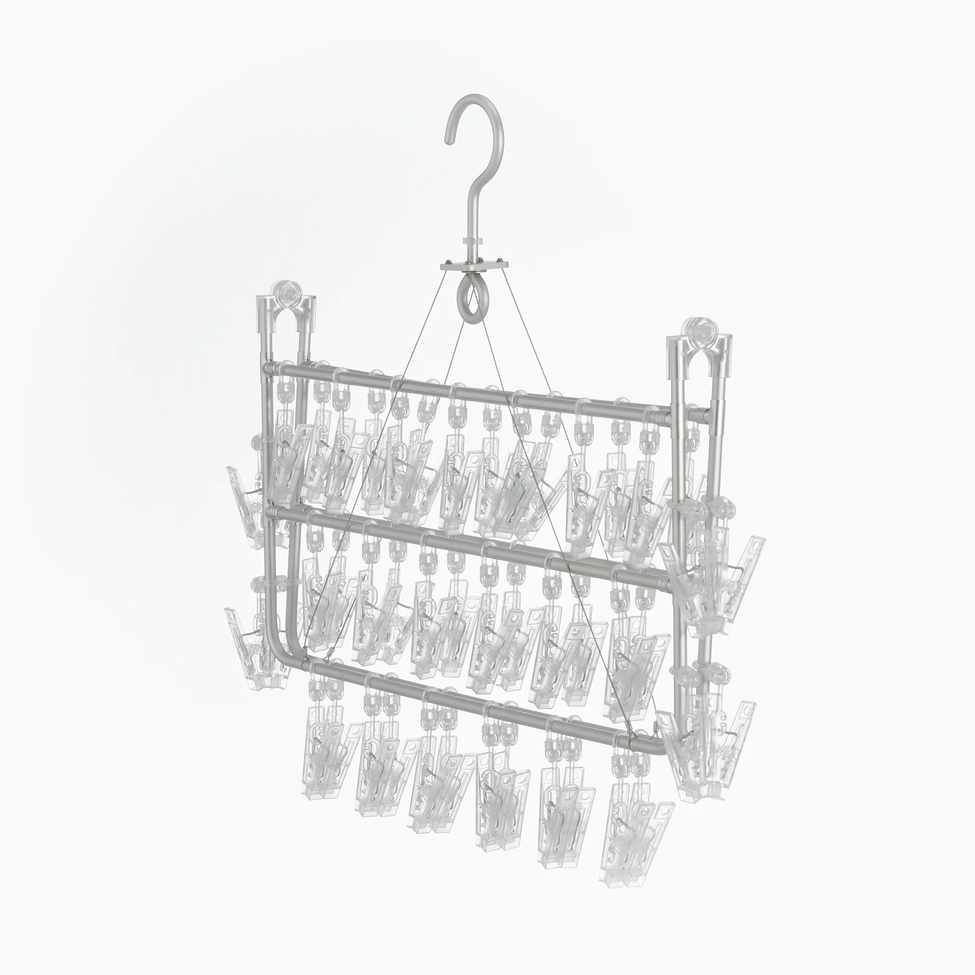 Aluminum Square Hanger with Pegs M 49x45cm - Image 4