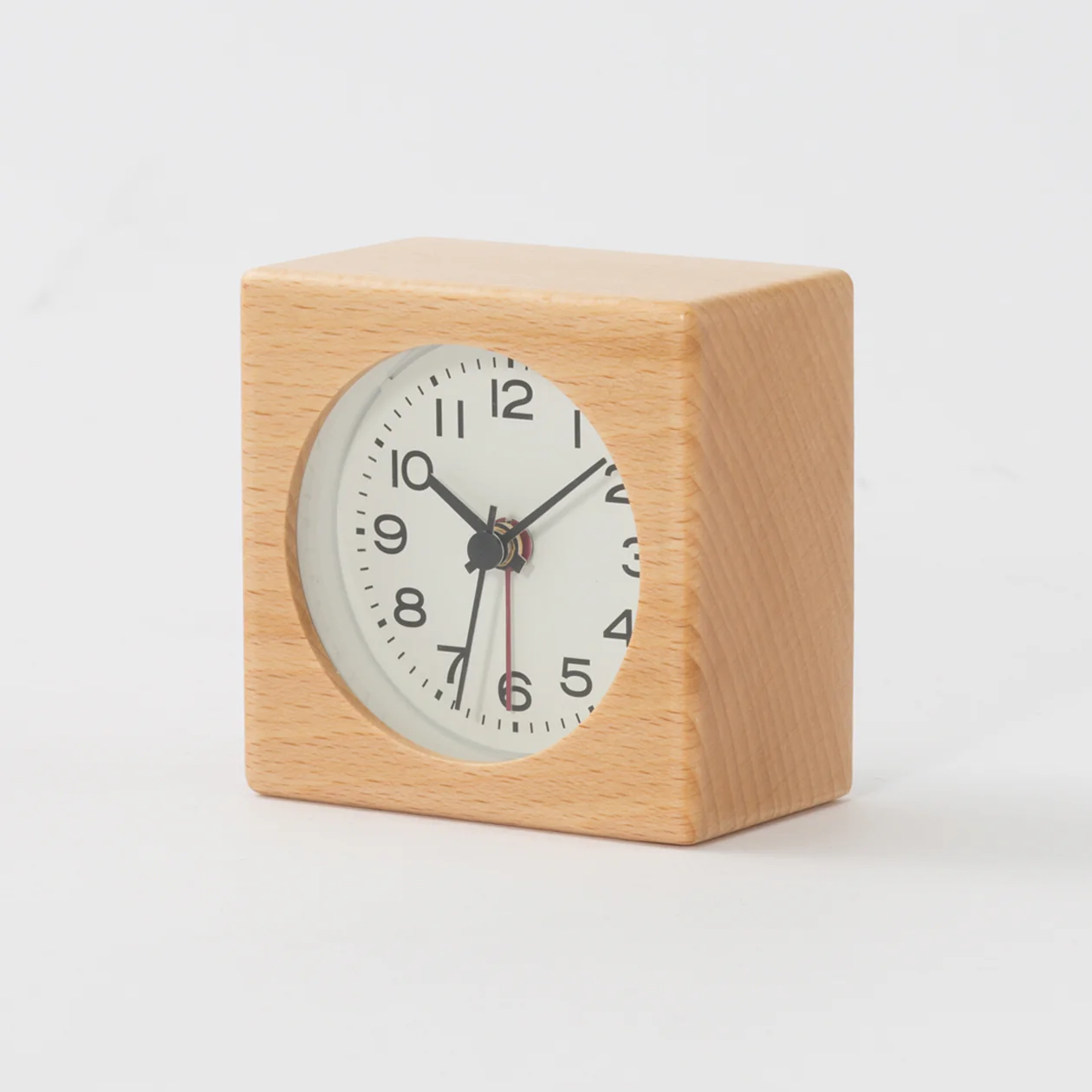 Beech Clock with Alarm Function