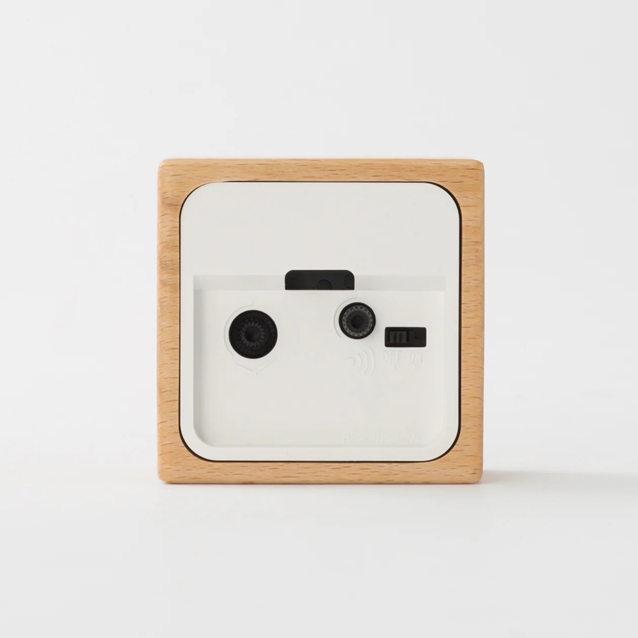 Beech Clock with Alarm Function - Image 4