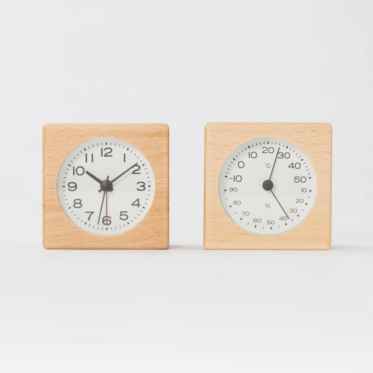 Beech Clock with Alarm Function - Image 5
