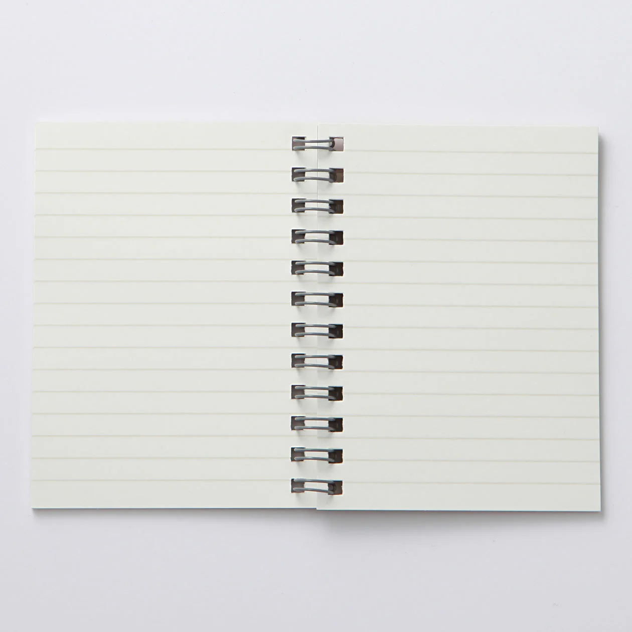 Beige Double Ring Lined Notebook - Image 2