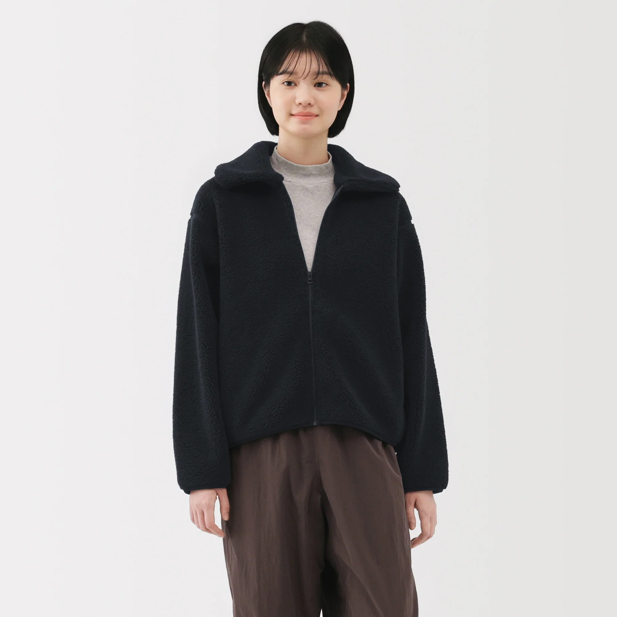 Boa Fleece Collar Jacket - Image 3