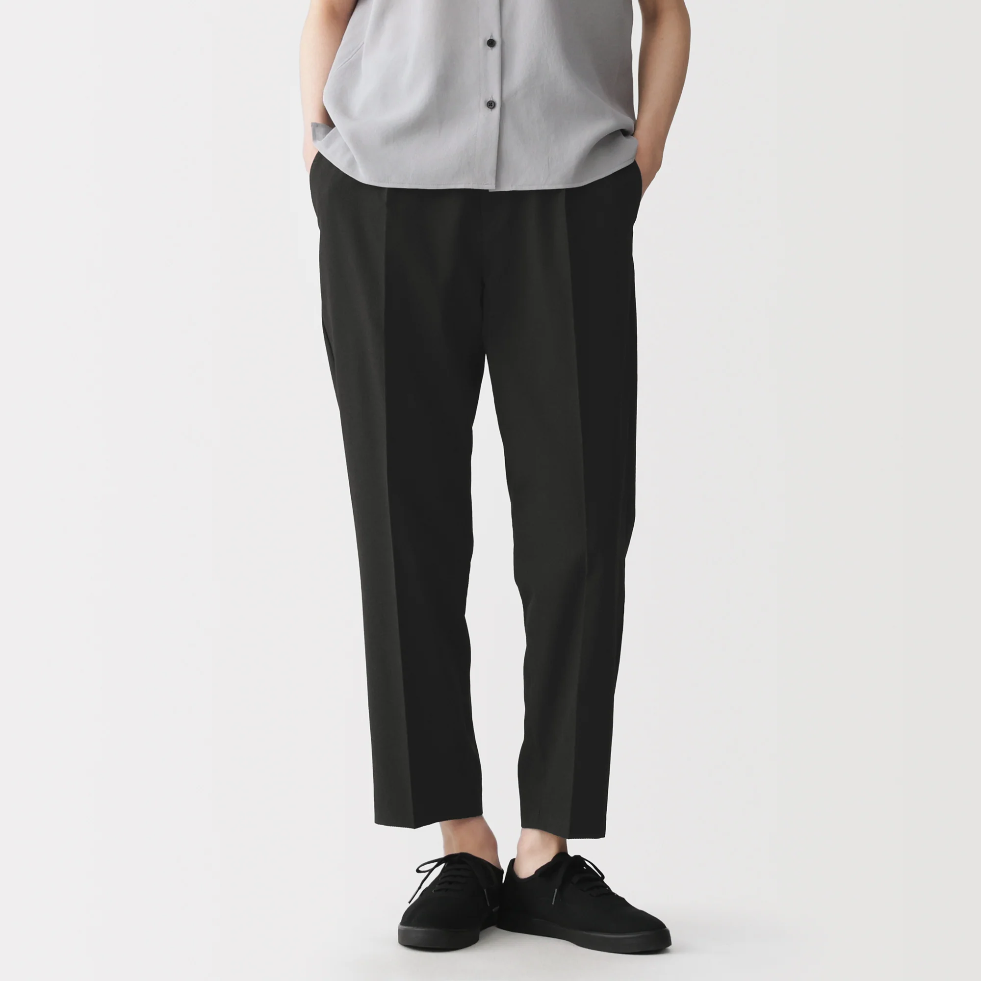 Breathable Seersucker Tapered Pants - Image 21