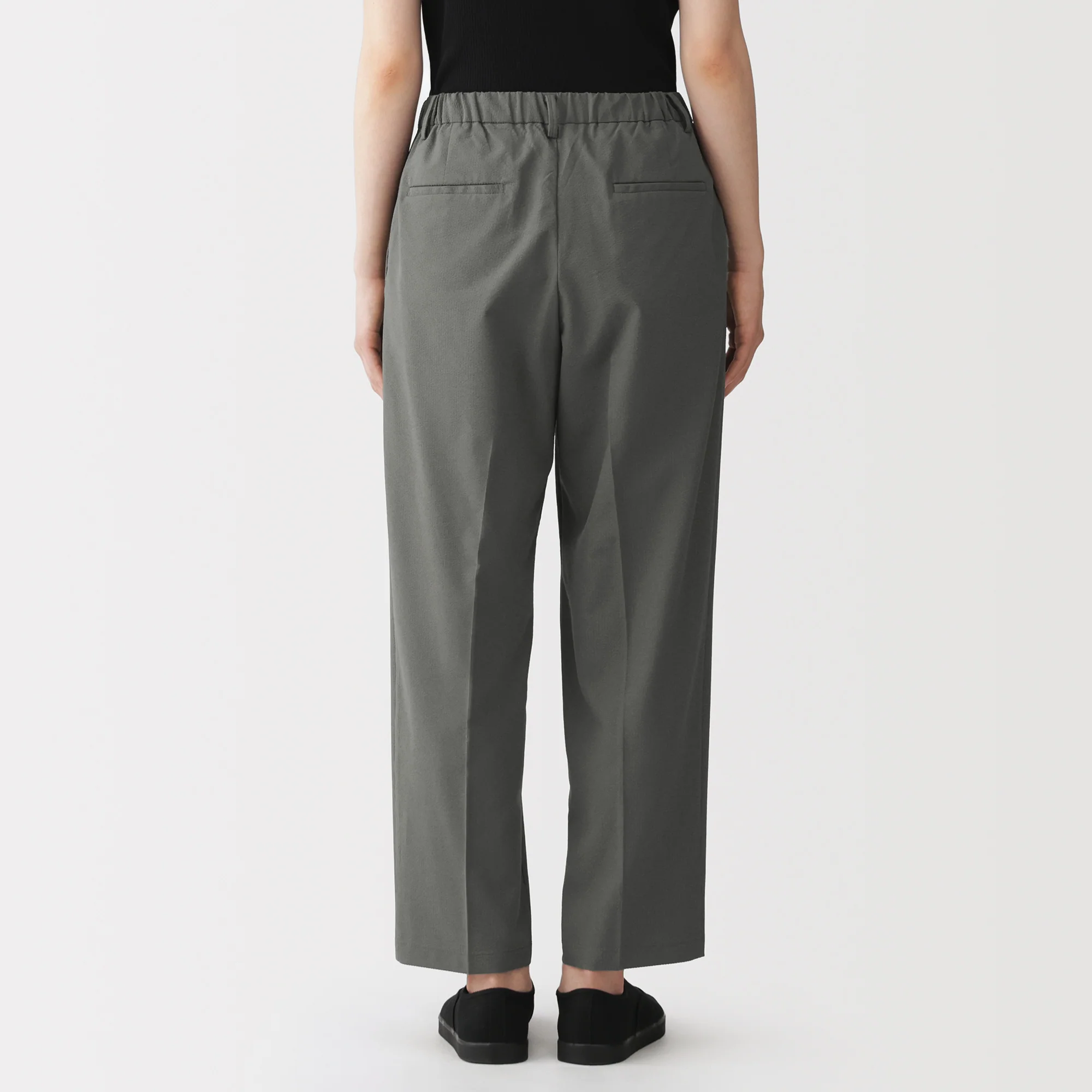 Breathable Seersucker Tapered Pants - Image 6