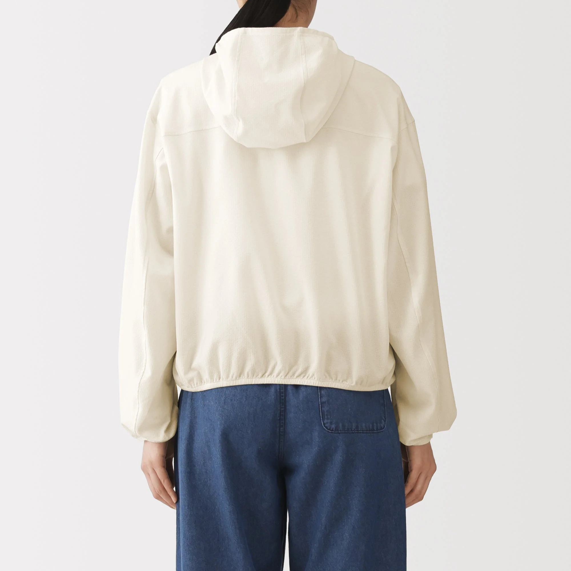 Breathable Seersucker Zip Hoodie - Image 6