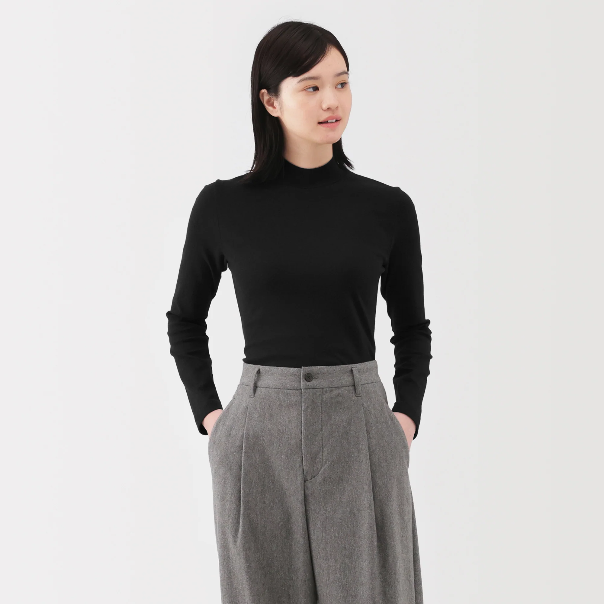 Brushed Mockneck T-Shirt - Image 3