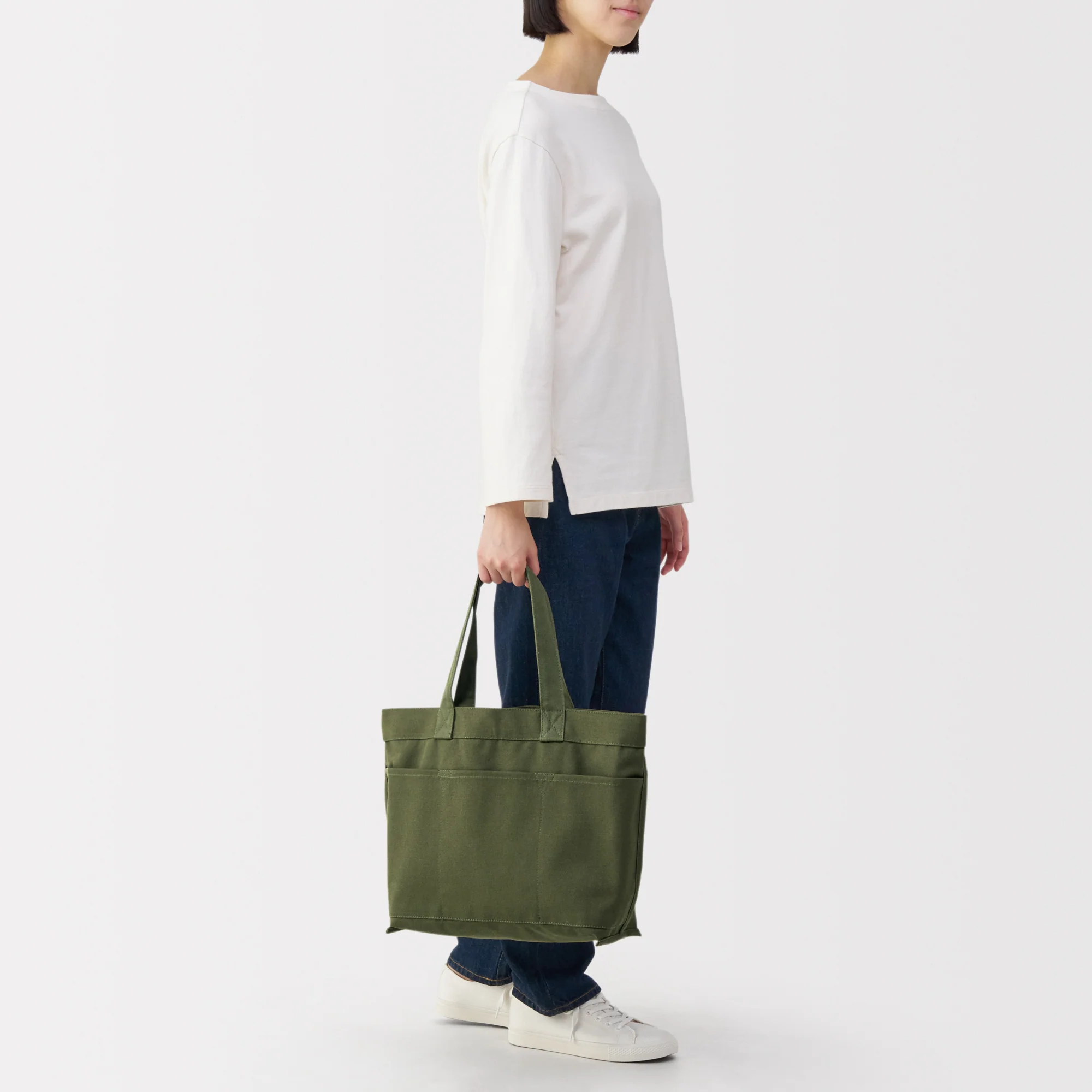 Canvas Wide Tote Bag - Image 26