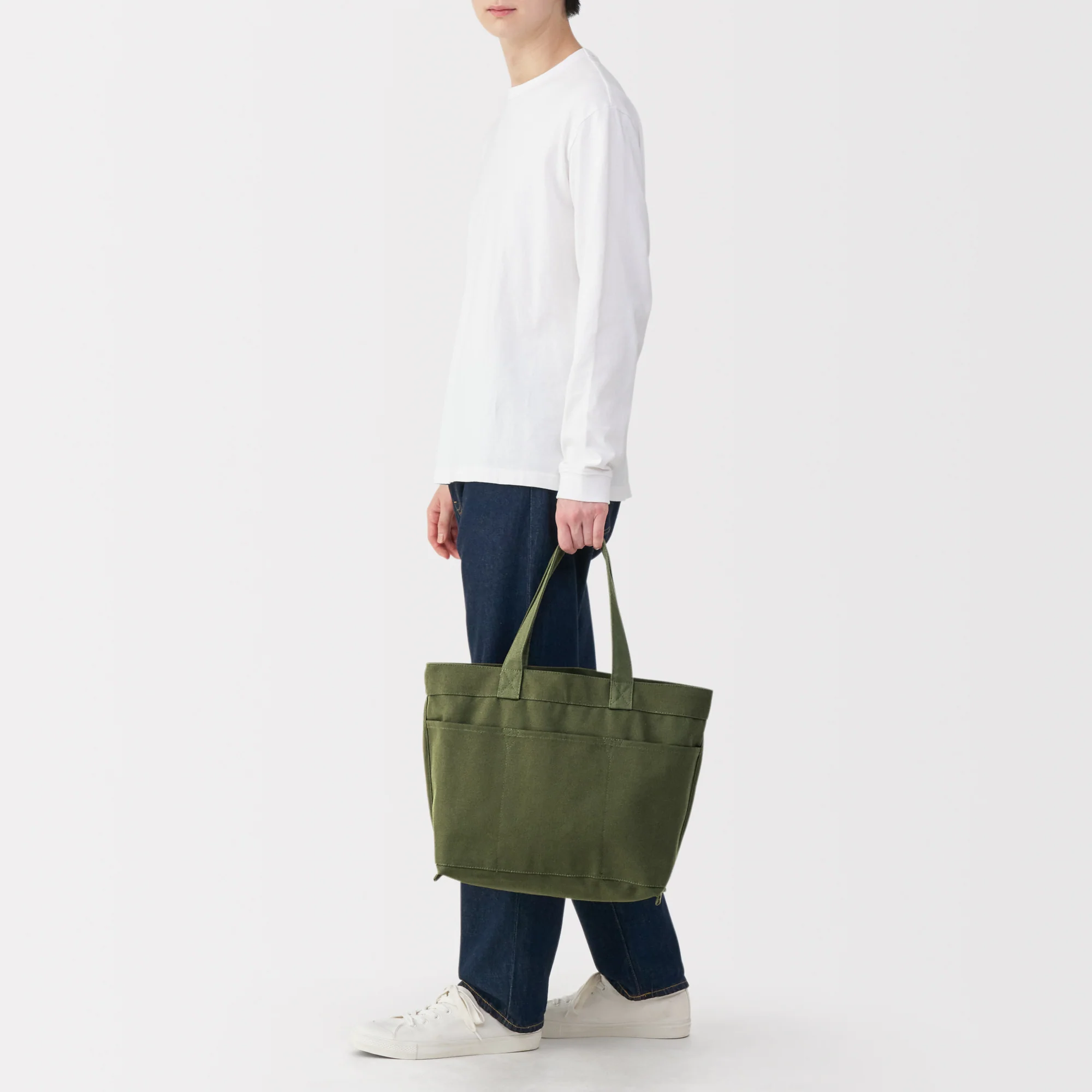 Canvas Wide Tote Bag - Image 27