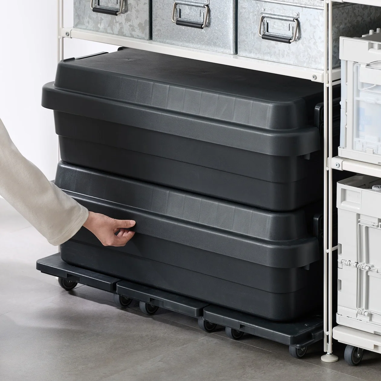 Connectable Polypropylene Dolly - Dark Gray - Image 6