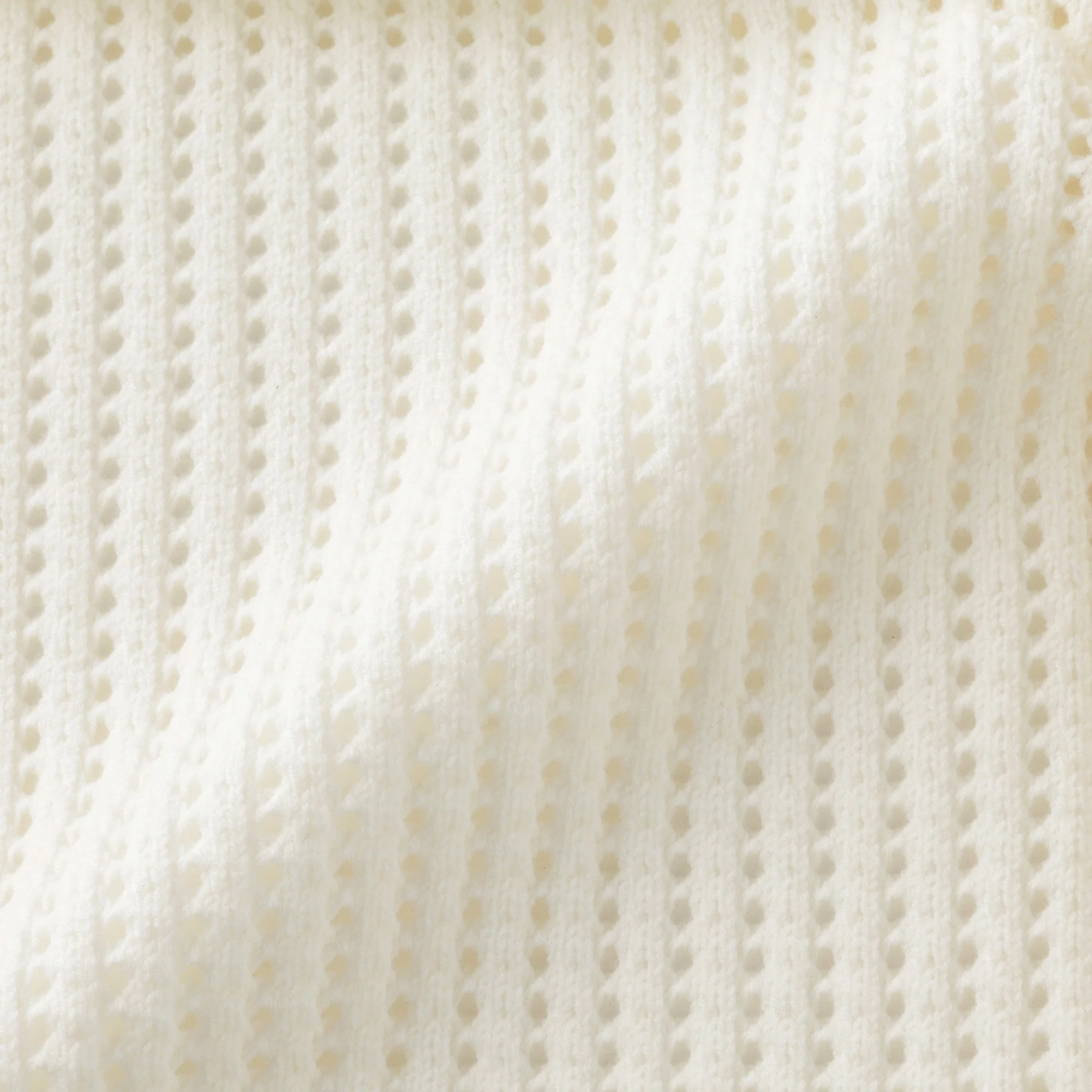 Cotton Blend Mesh Polo Cardigan - Image 16