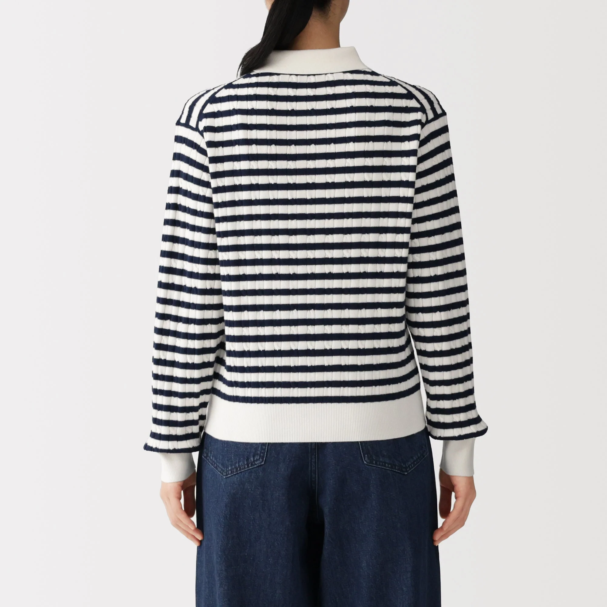 Cotton Blend Polo Sweater - Image 20