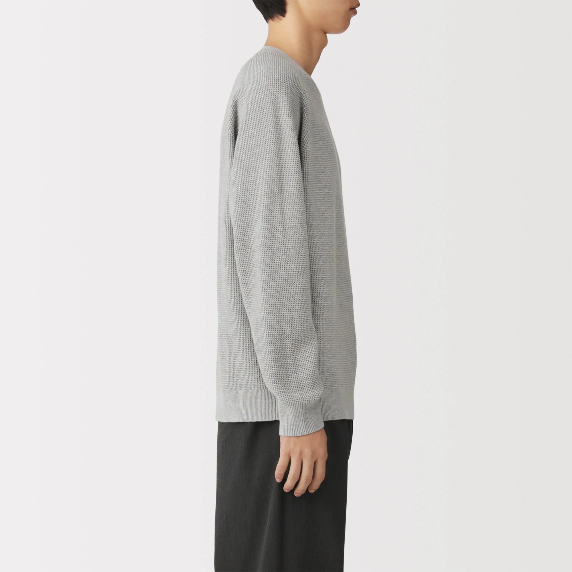 Cotton Blend Waffle Sweater - Image 26