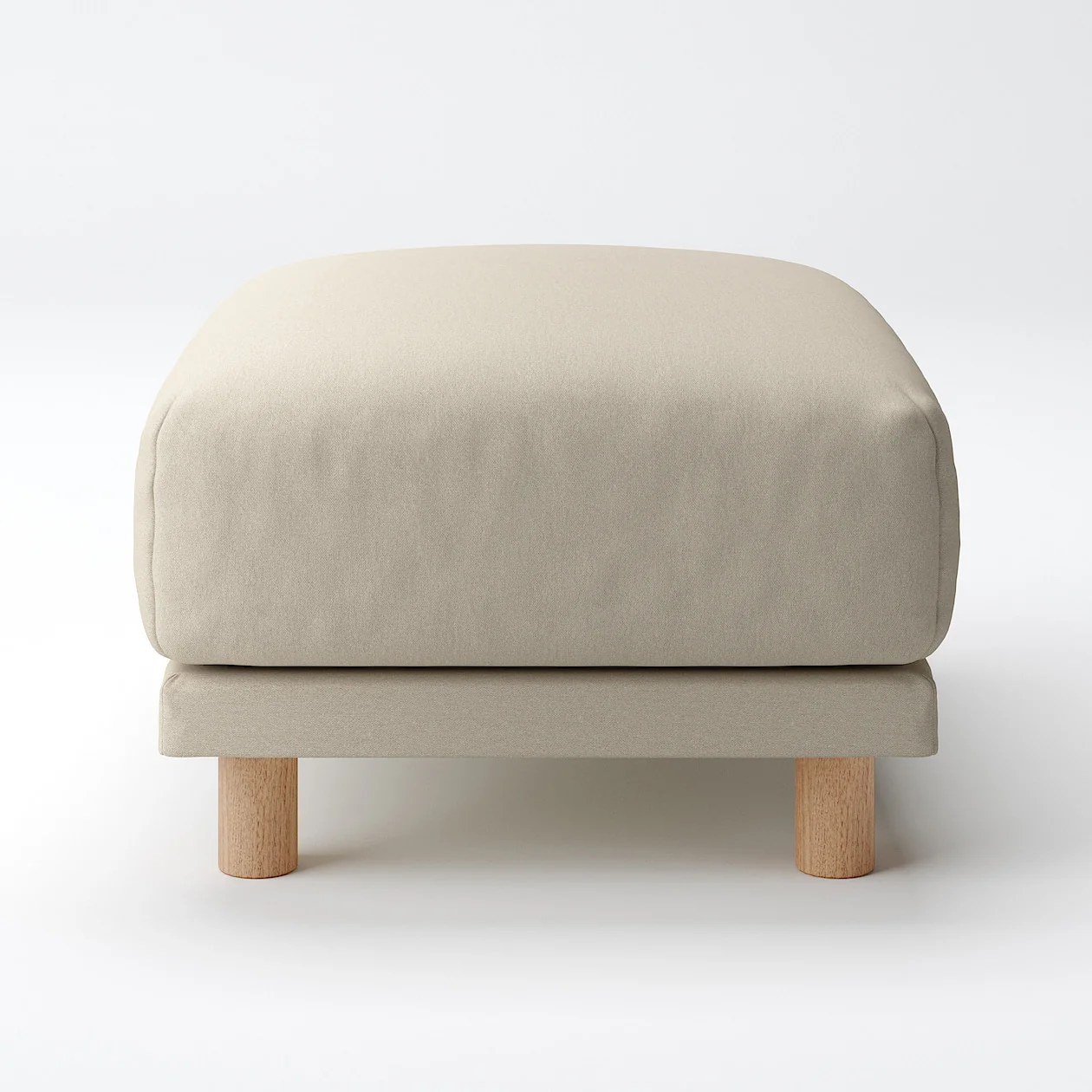 Cotton Canvas Cover for Urethane Pocket Coil Sofa - Ottoman (Ottoman Sold Separately) - Image 4