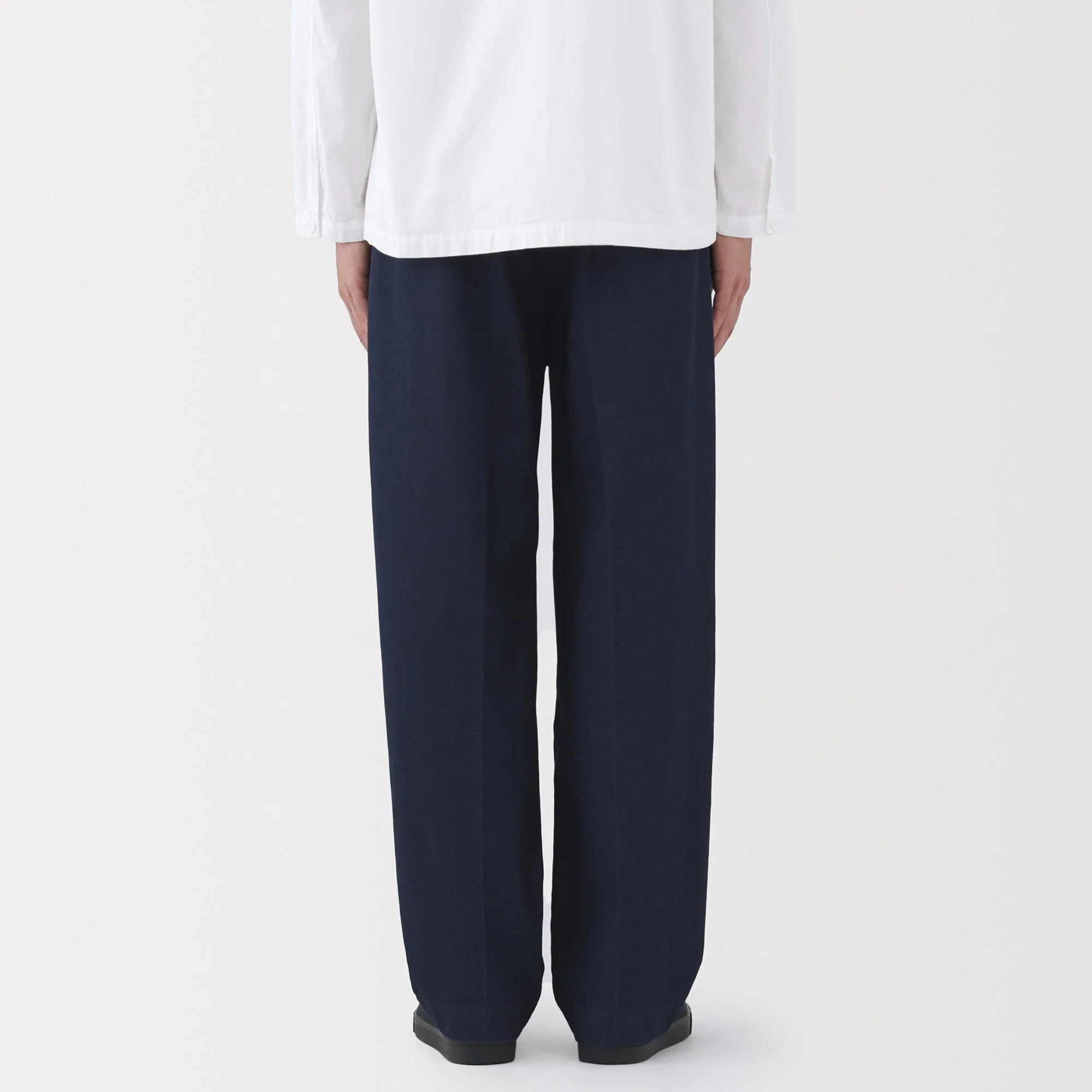 Cotton Denim Wide Pants - Image 6