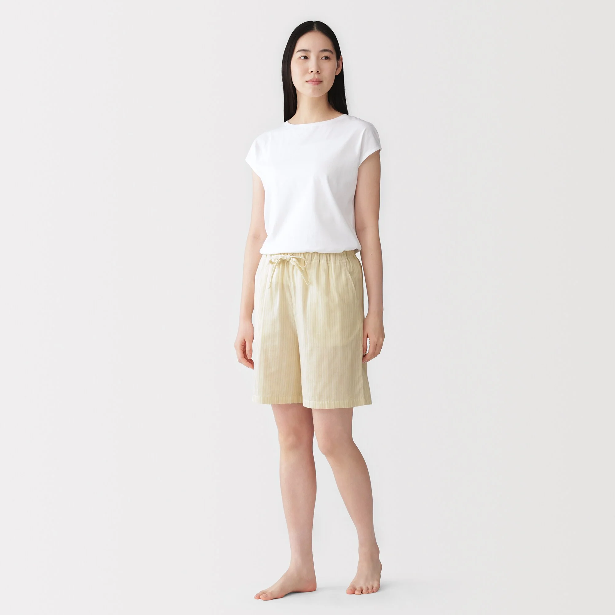 Cotton Gauze Half Pants - Image 4