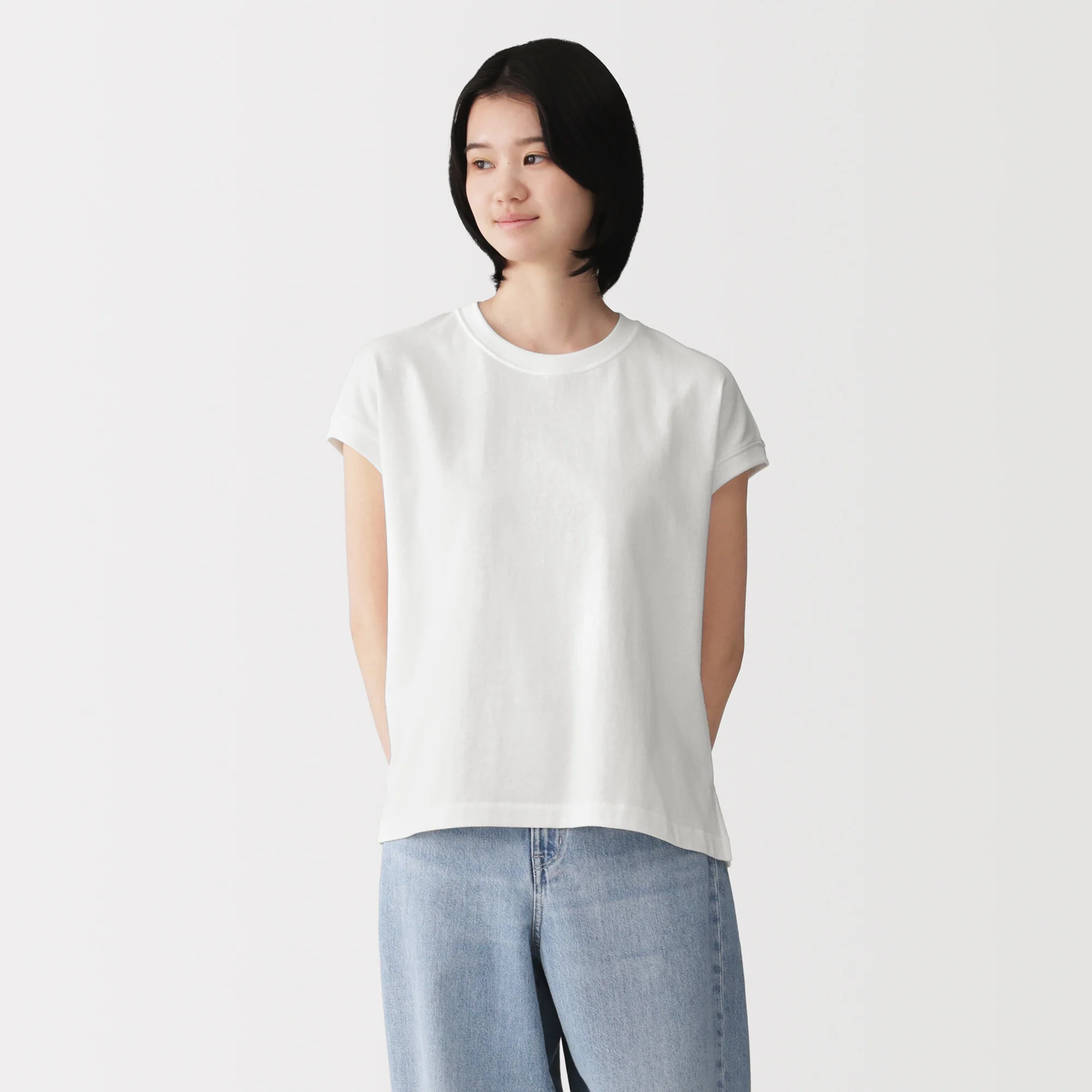 Cotton Jersey French Sleeve T-Shirt - Image 3