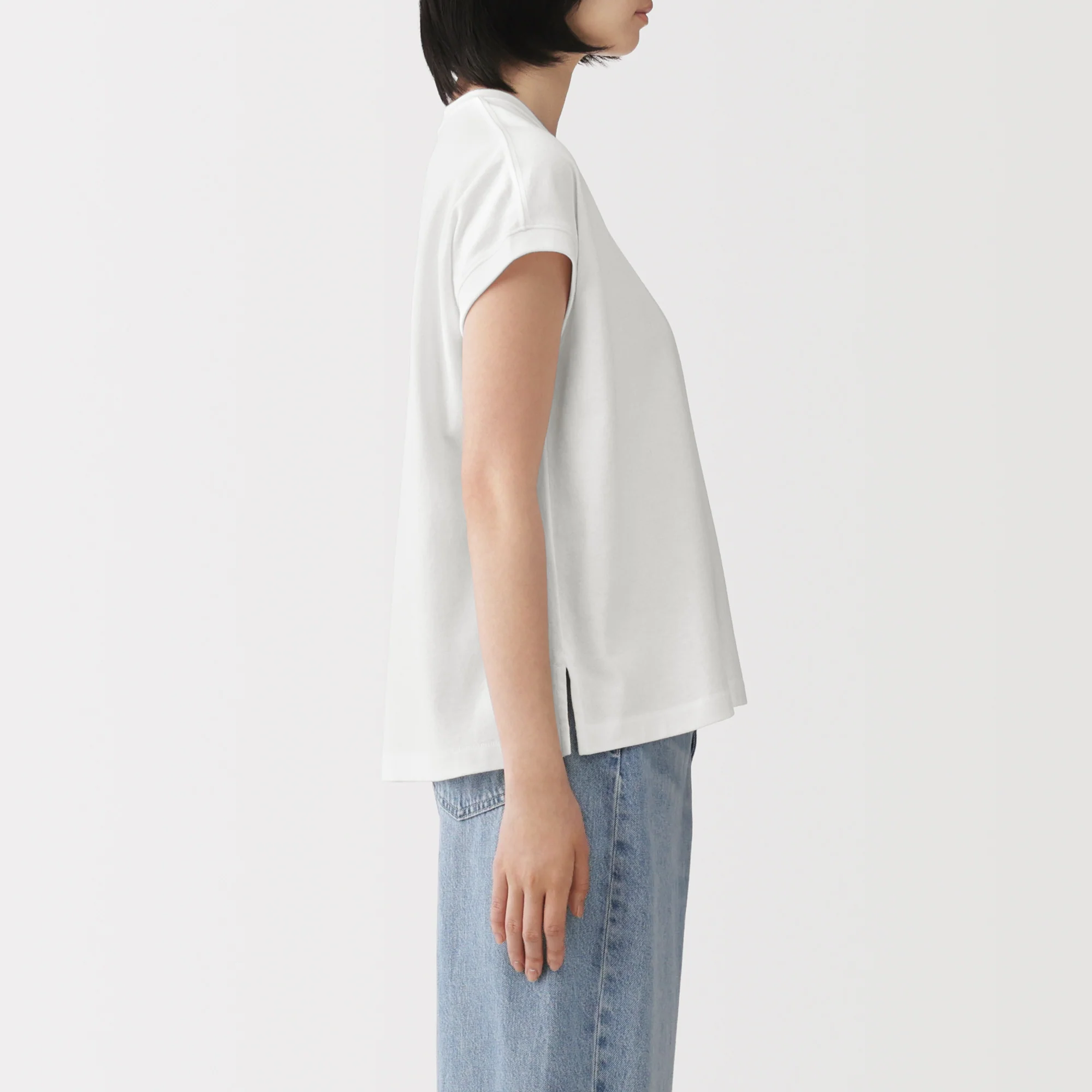 Cotton Jersey French Sleeve T-Shirt - Image 5