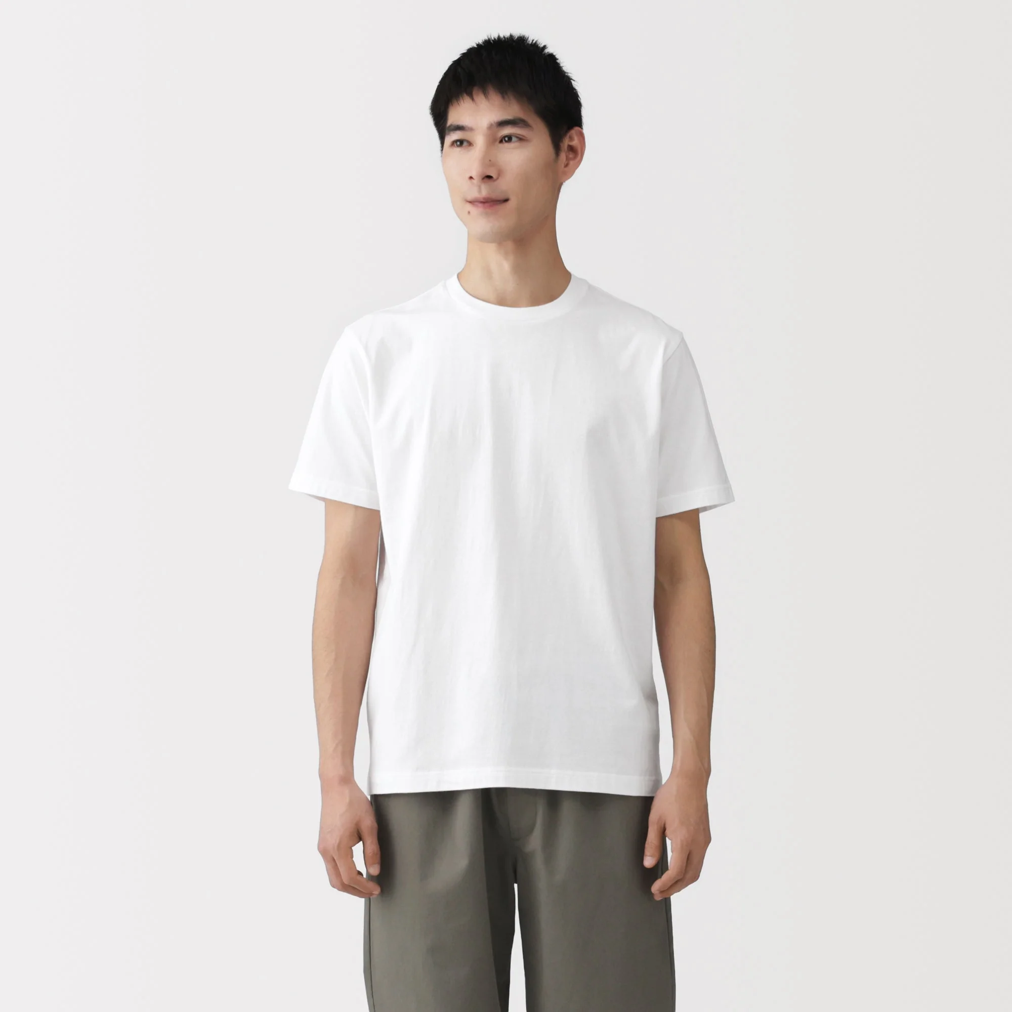 Cotton Jersey Crewneck T-Shirt
