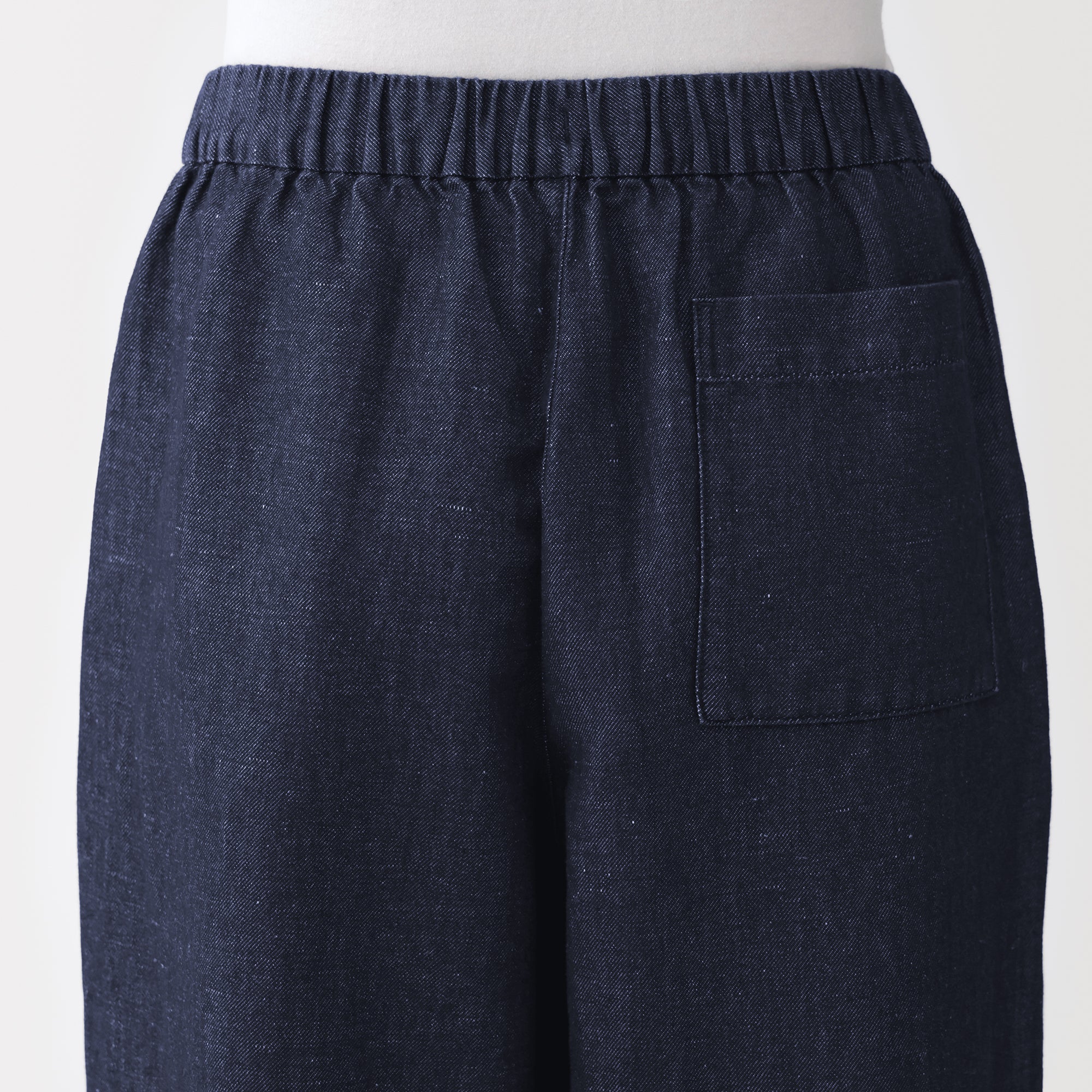 Cotton Linen Denim Easy Pants - Image 8