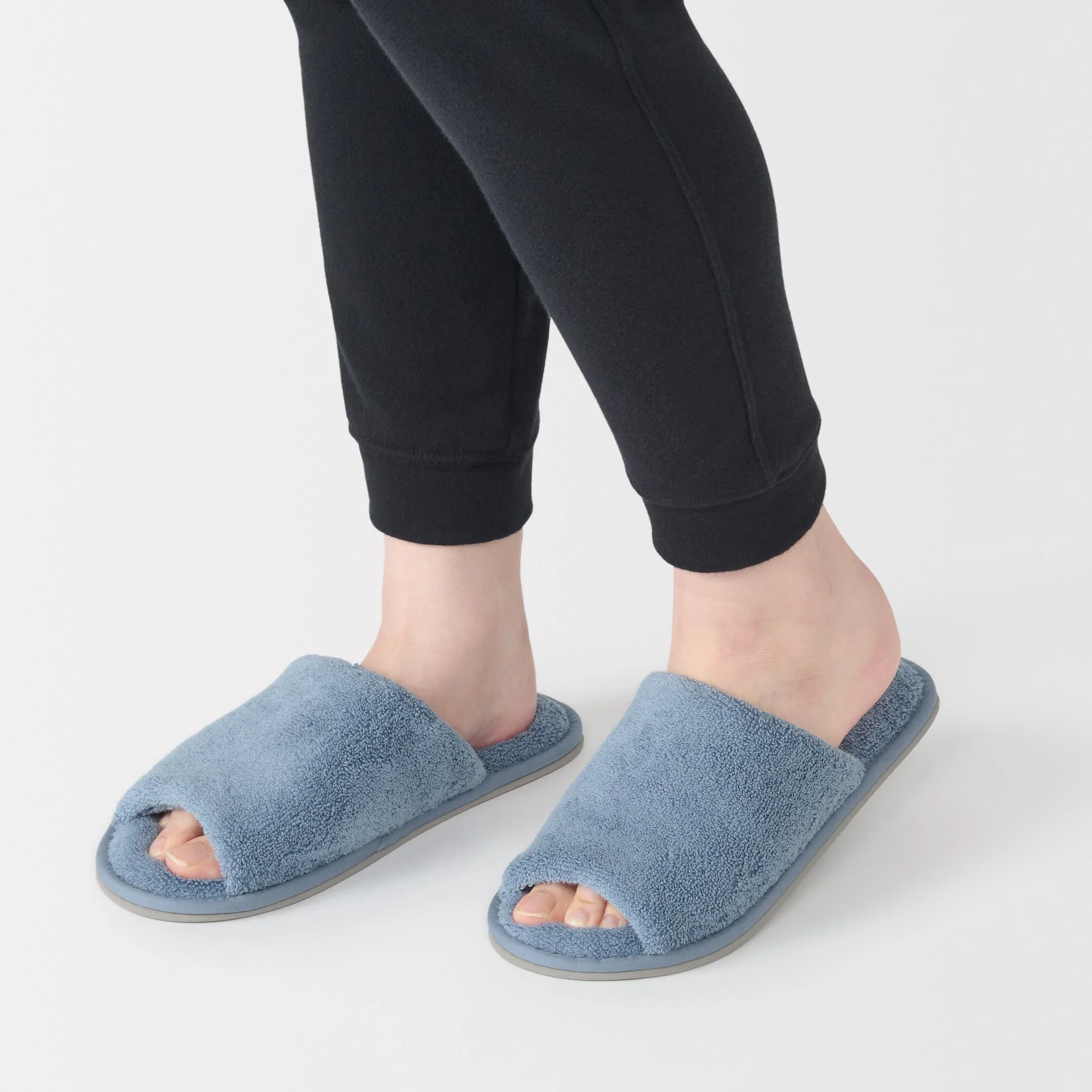 Cotton Pile Open Toe Slippers - Image 23