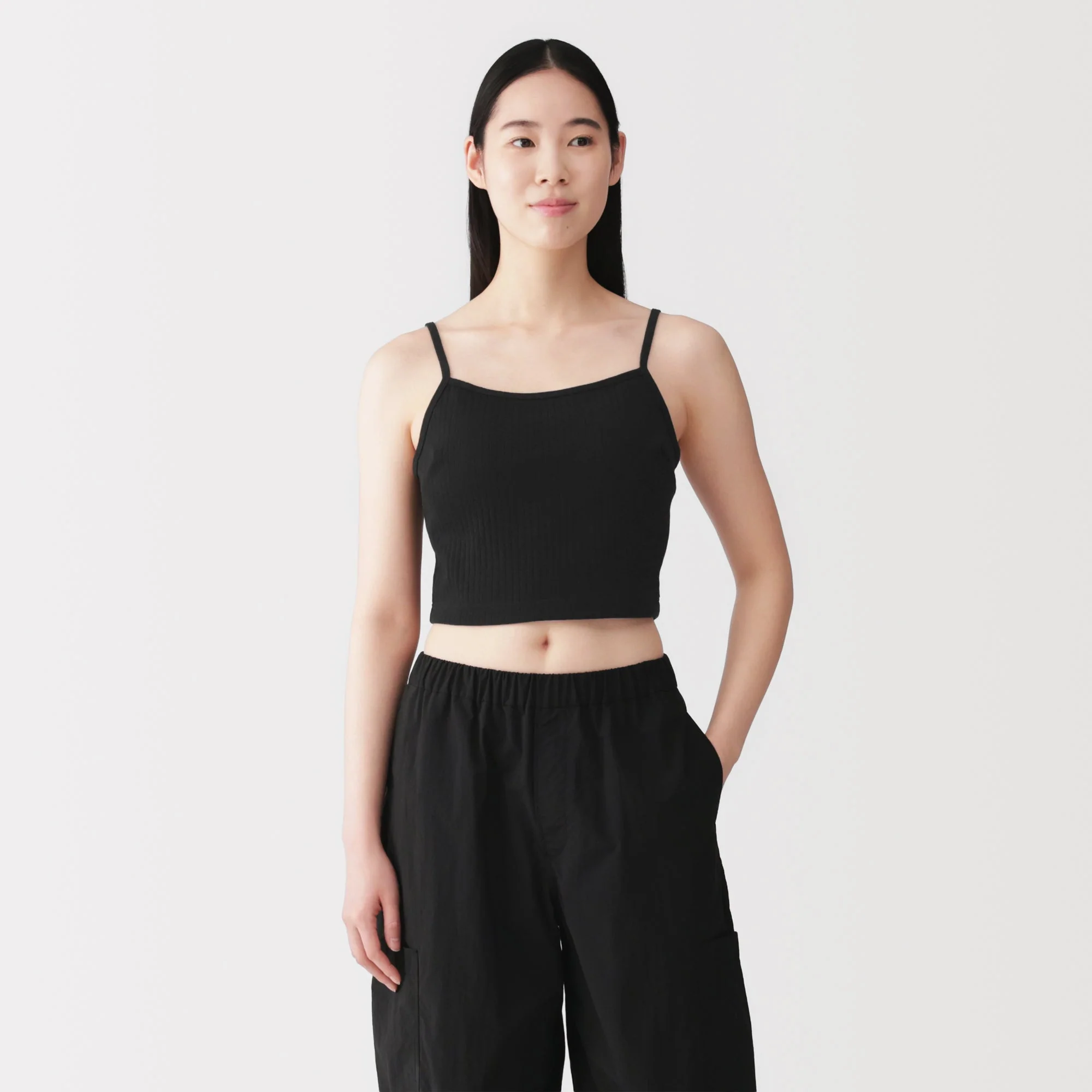 Cotton Rib Bra Camisole - Image 17