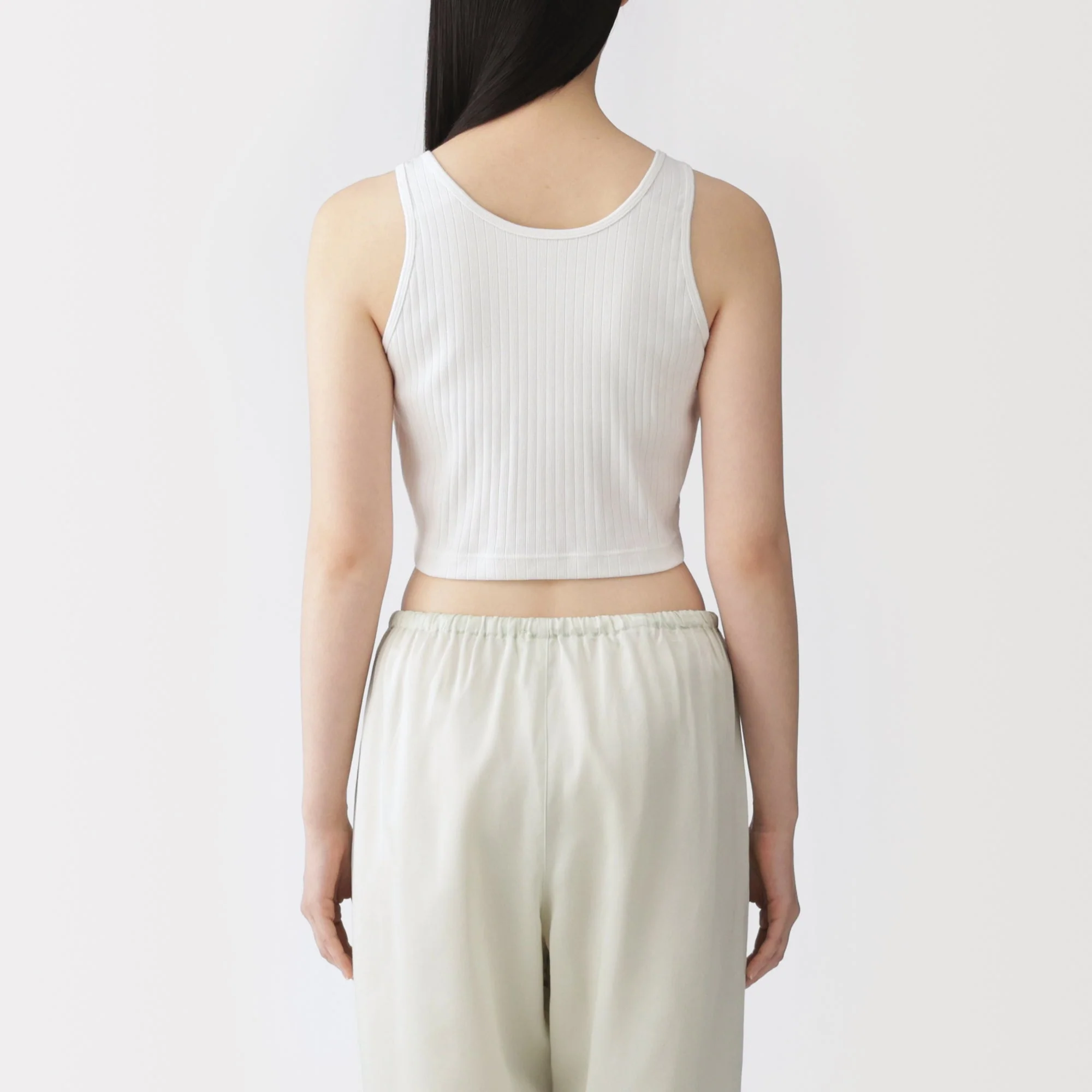 Cotton Rib Bra Tank Top - Image 28