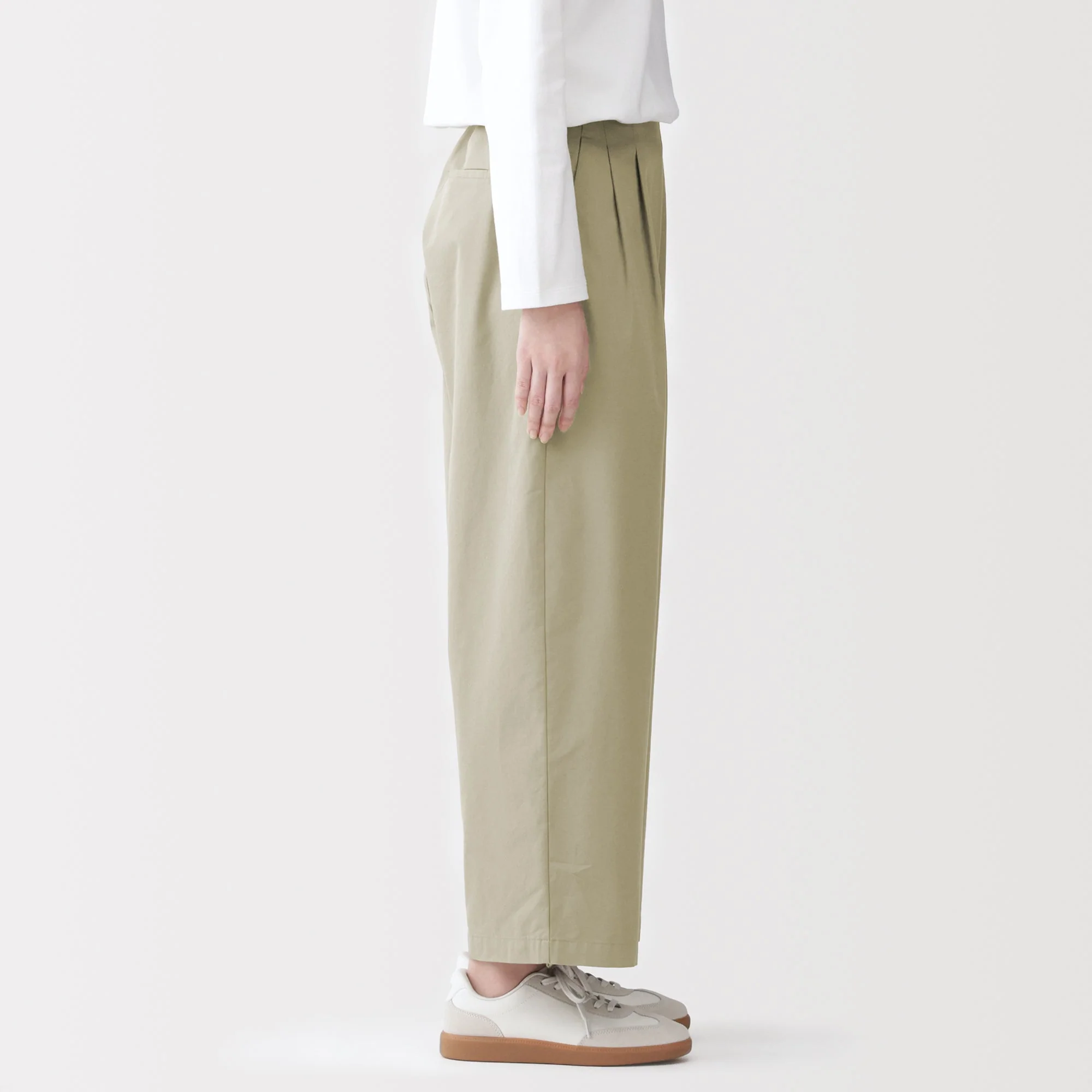 Cotton Twill Wide Tapered Pants - Image 14