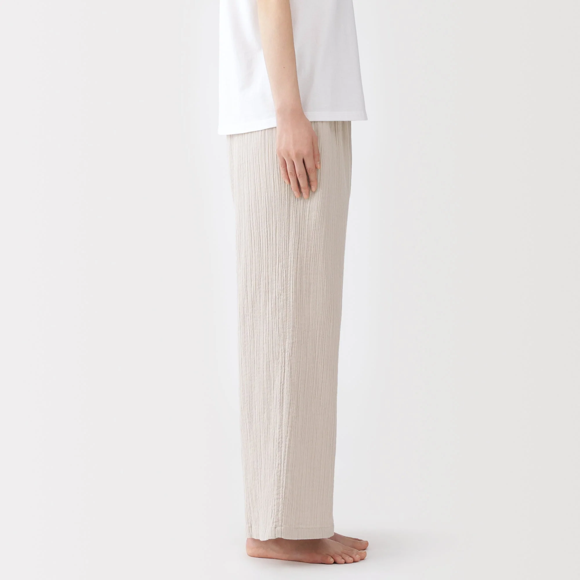 Crinkle Gauze Long Pants - Image 13