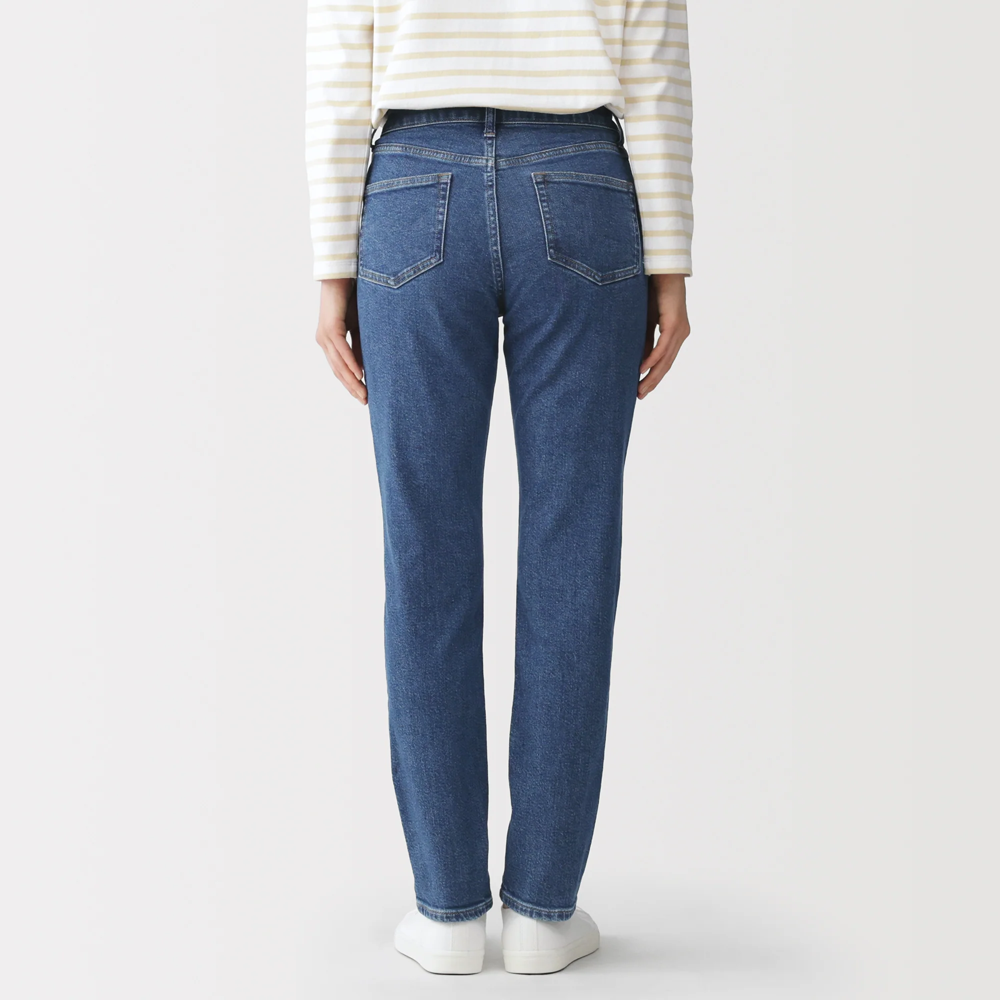 Denim Slim Straight Pants - Image 6