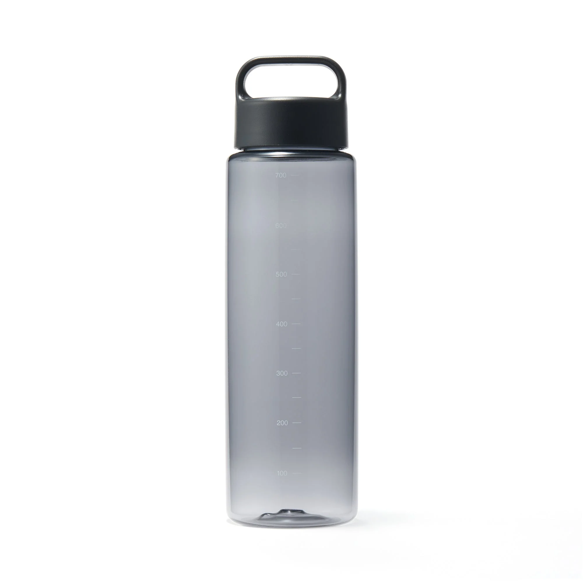 Easy-to-Carry Water Bottle With Scale - Black (23.7 fl oz)