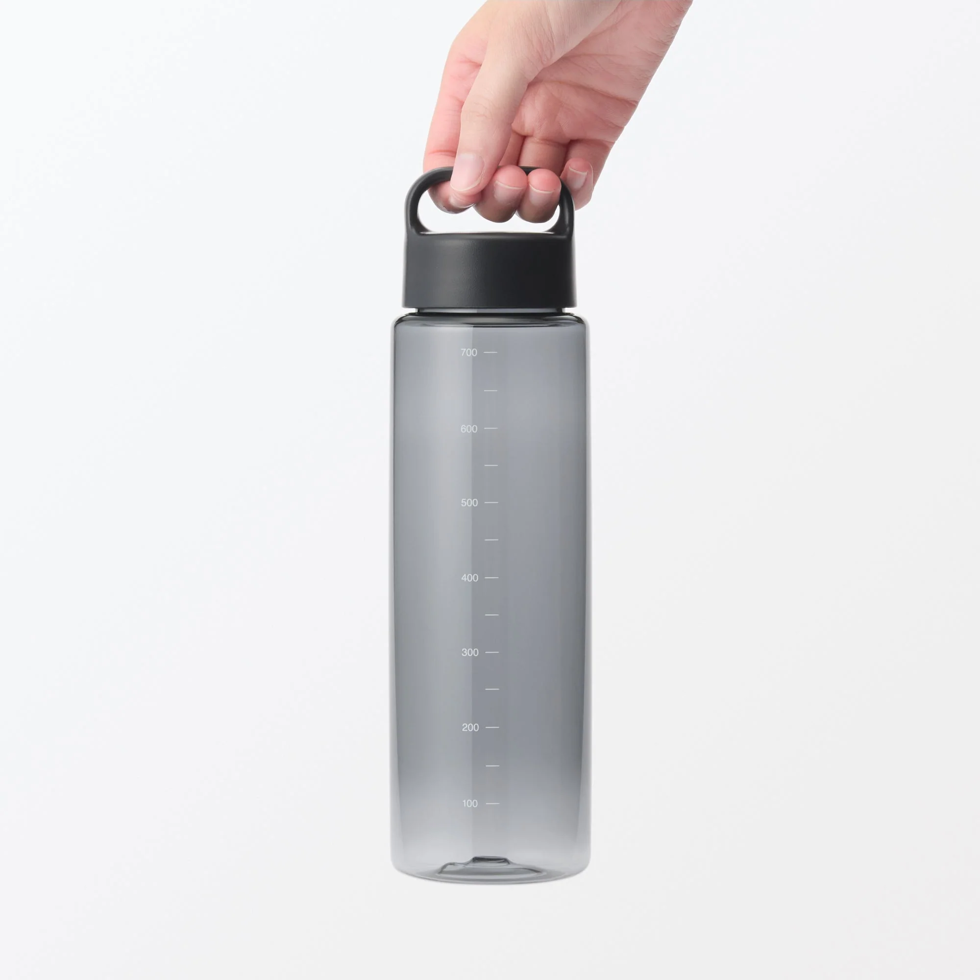 Easy-to-Carry Water Bottle With Scale - Black (23.7 fl oz) - Image 6