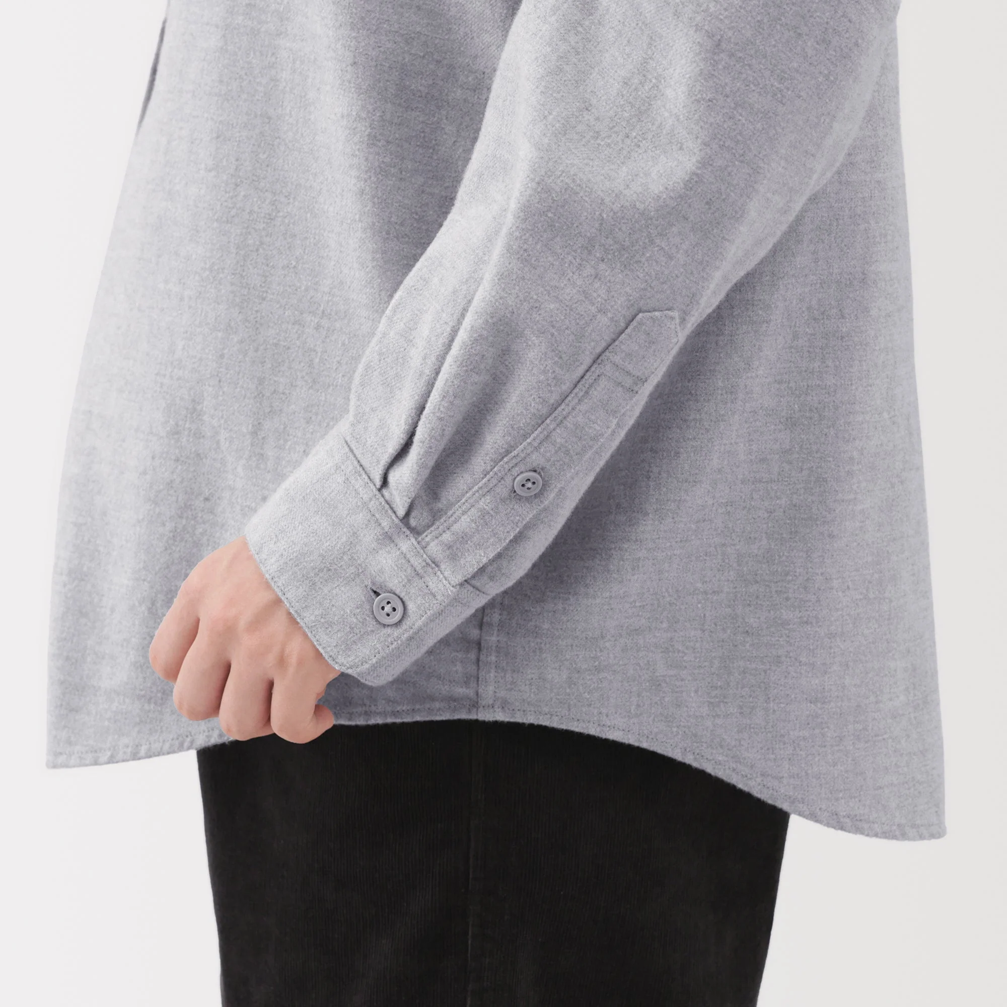 Flannel Stand Collar Blouse - Image 32