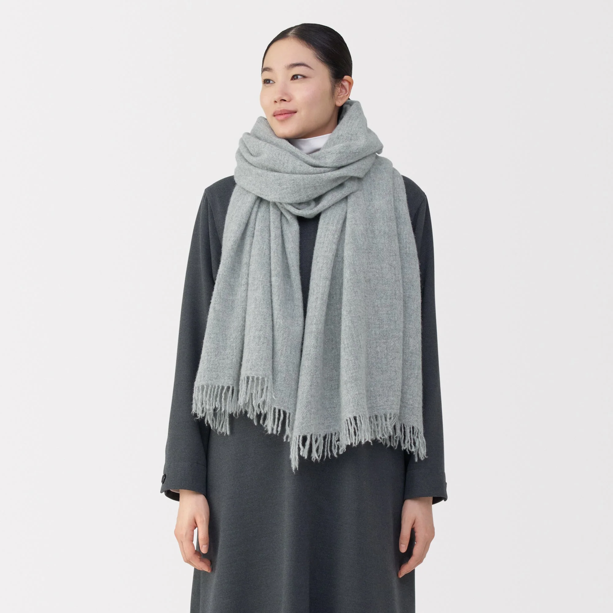 Fluffy Wool Blanket Stole - Image 8
