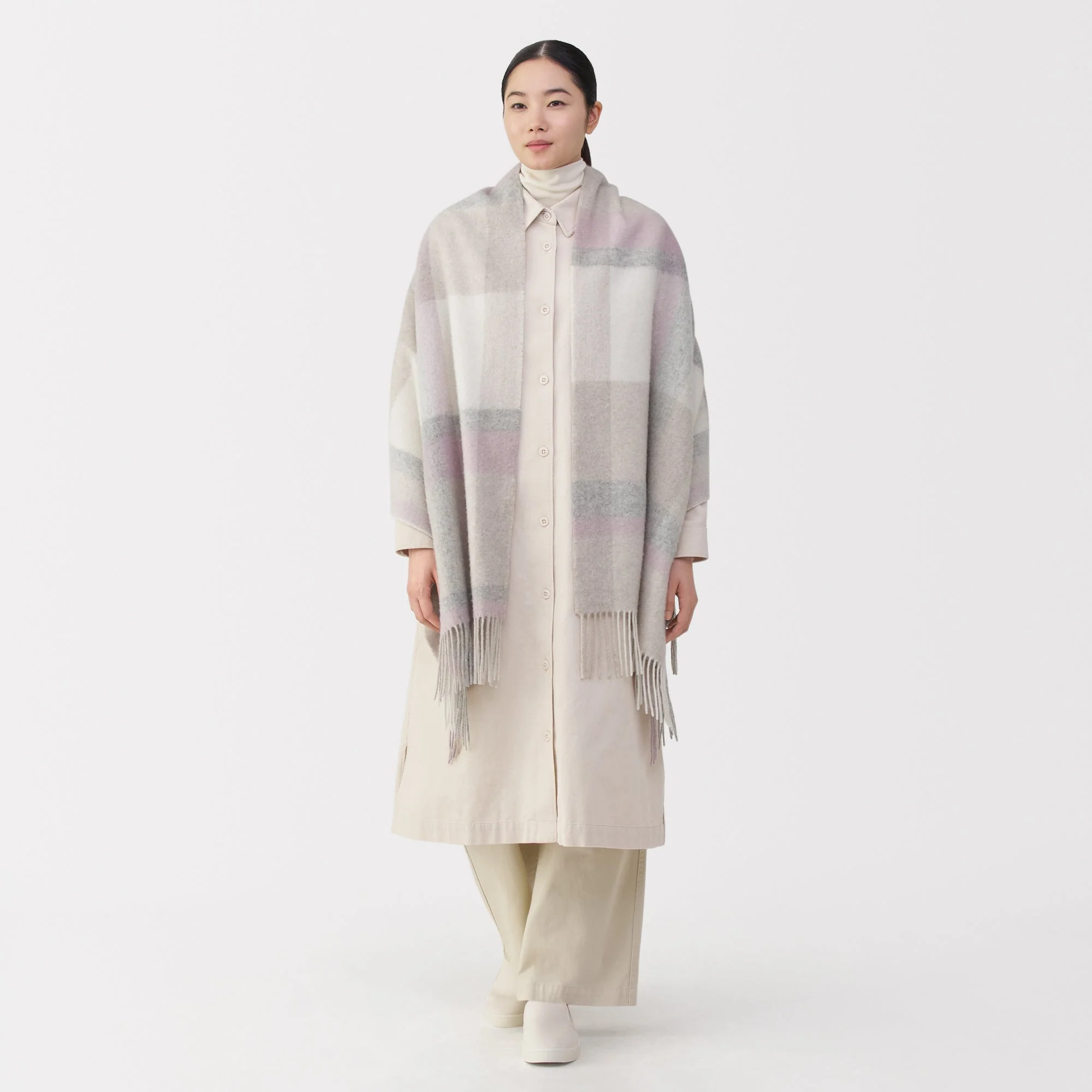Fluffy Wool Blanket Stole - Image 14
