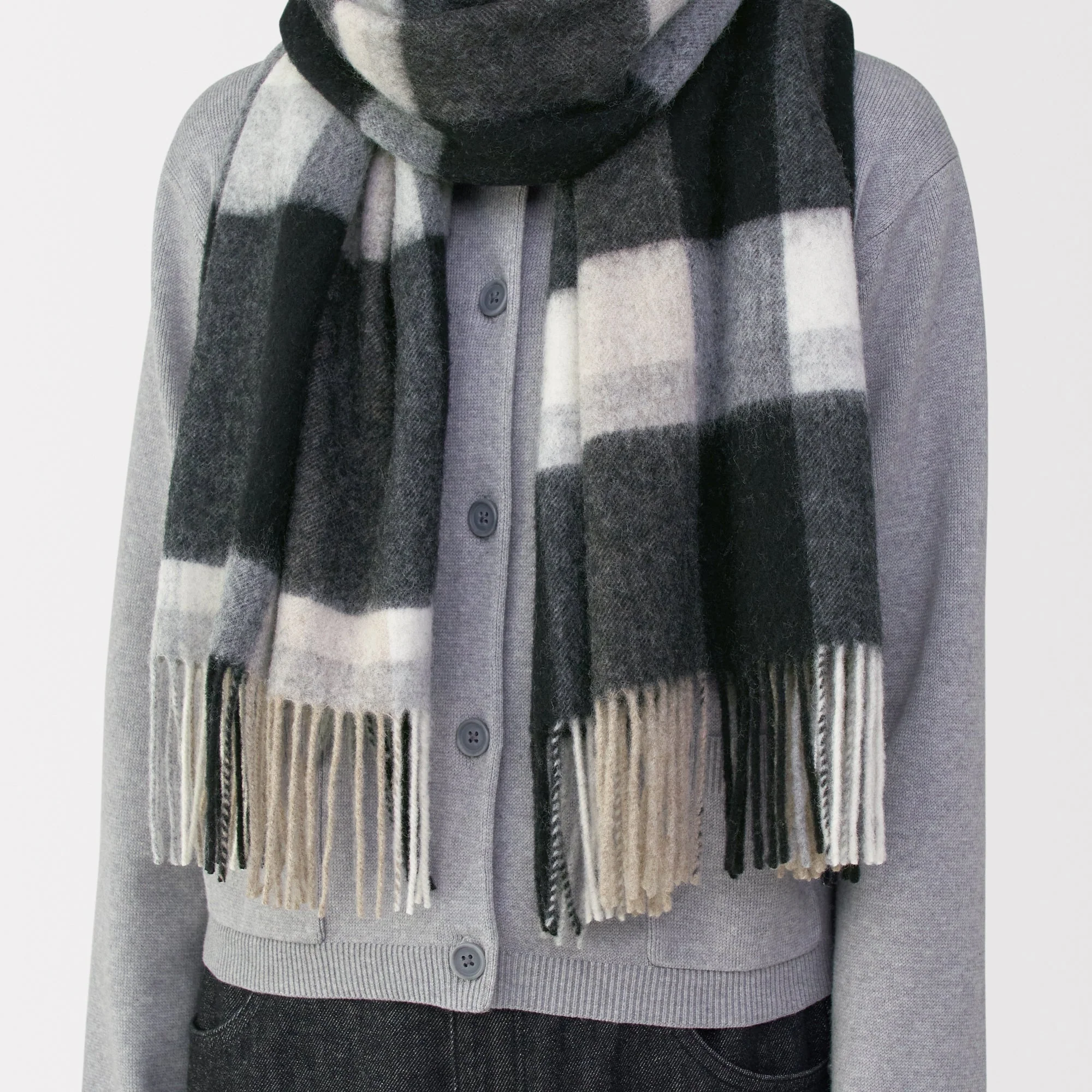 Fluffy Wool Blanket Stole - Image 20