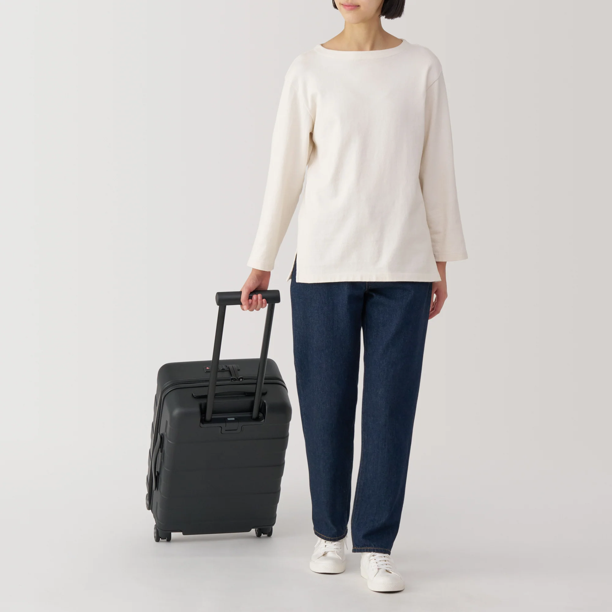 Adjustable Handle Front Open Hard Shell Suitcase 32L | Carry-On - Image 38