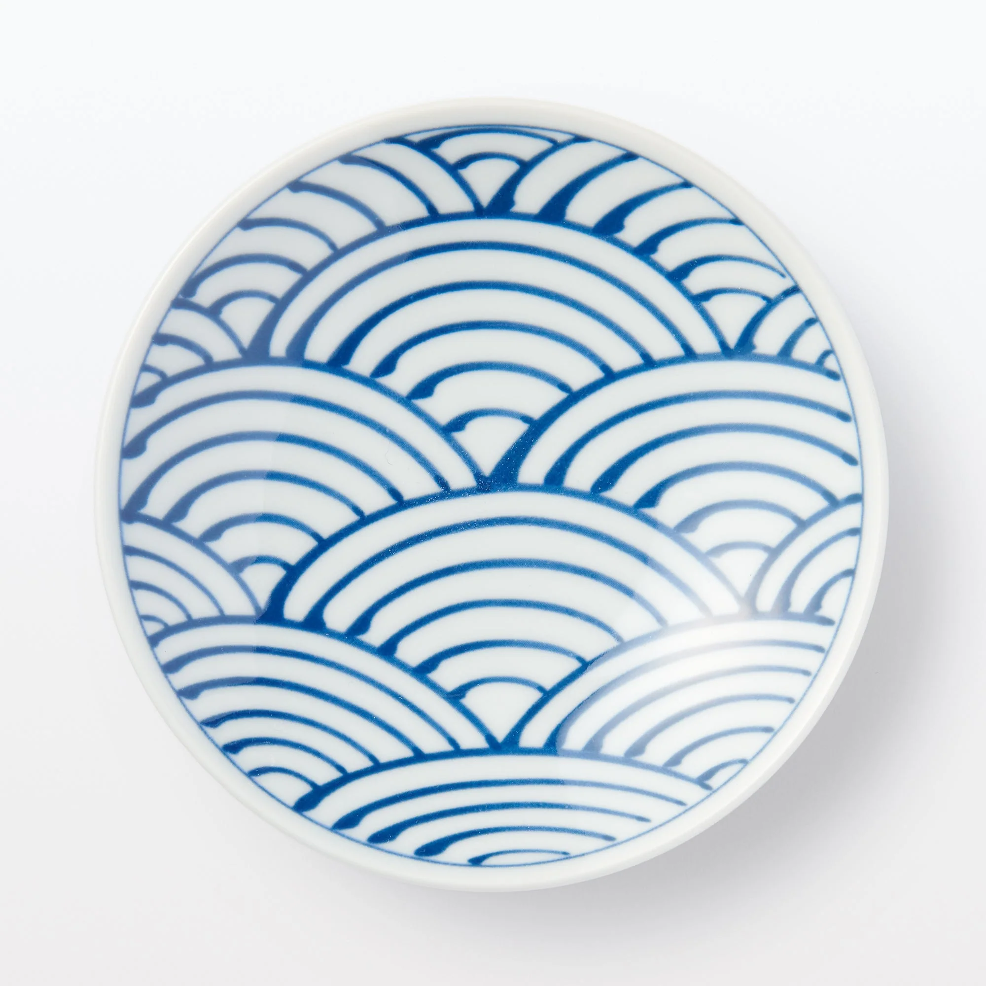 Hasami Ware Small Plate - Large Wave Pattern - Image 3