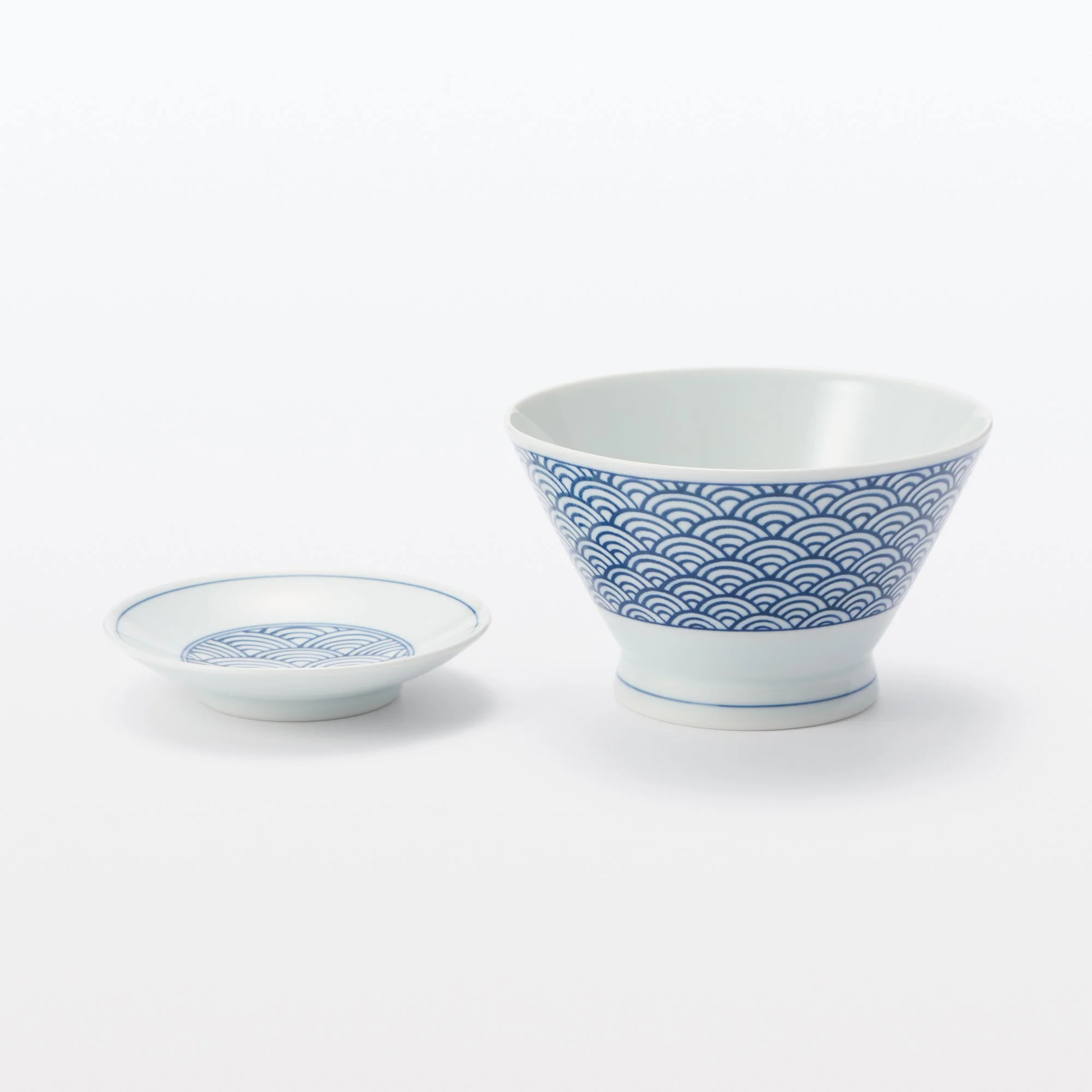 Hasami Ware Small Plate - Wave Pattern - Image 8