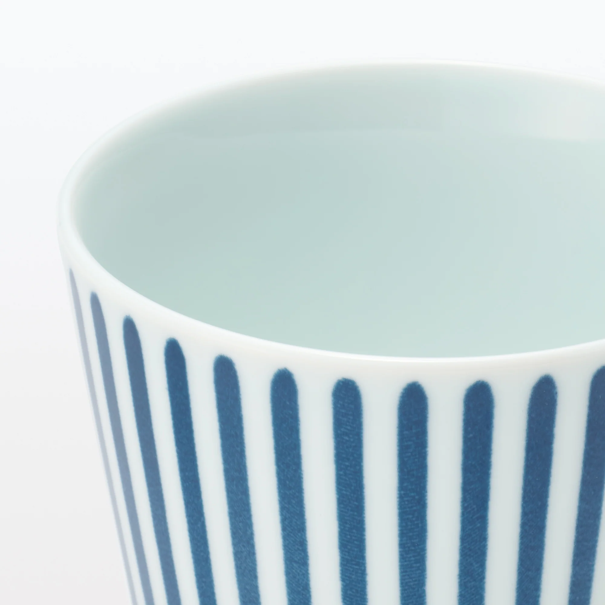 Hasami Ware Soup Cup - Stripes Pattern - Image 6