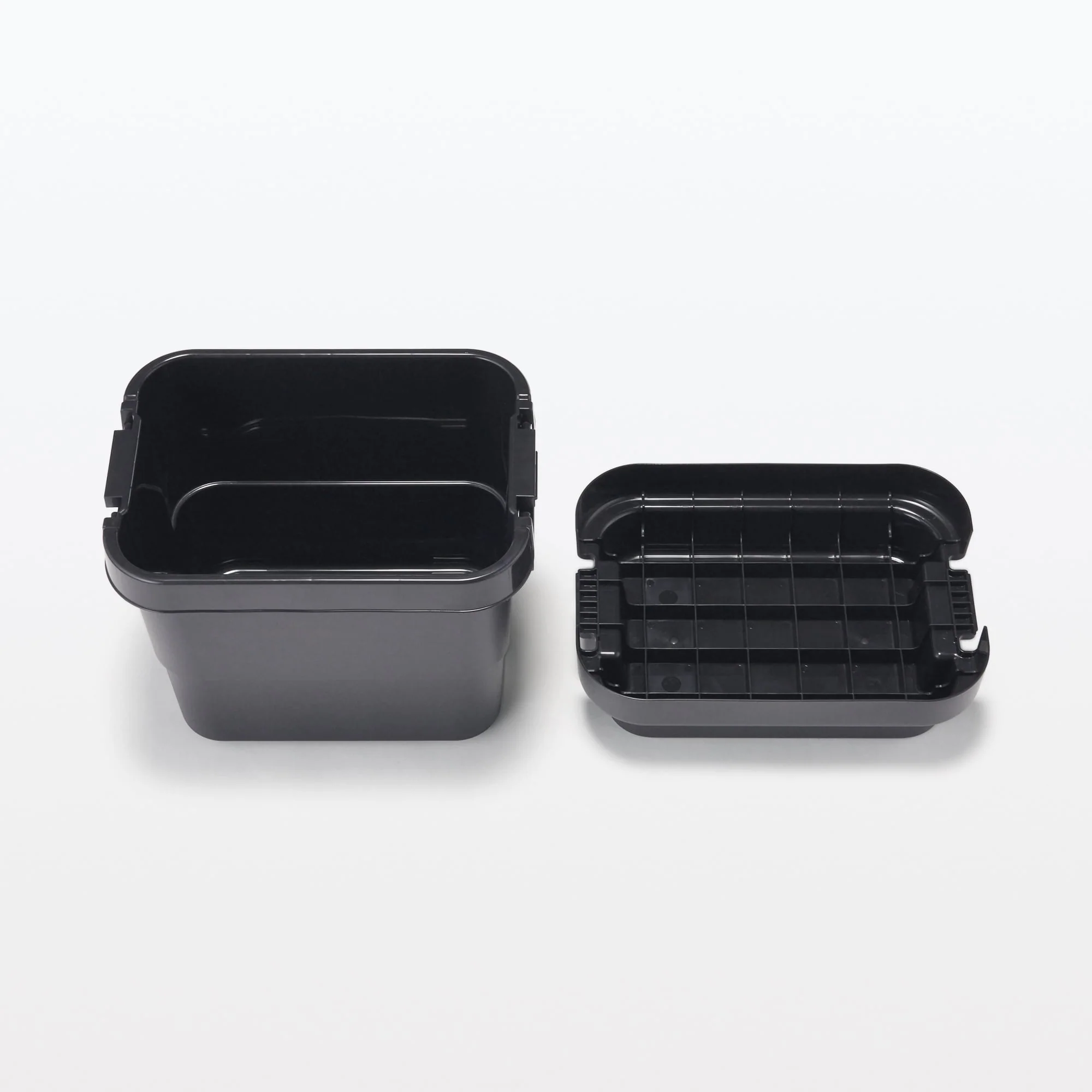 Heavy Duty Polypropylene Storage Box - Dark Gray - Mini 5.8 gal - Image 4