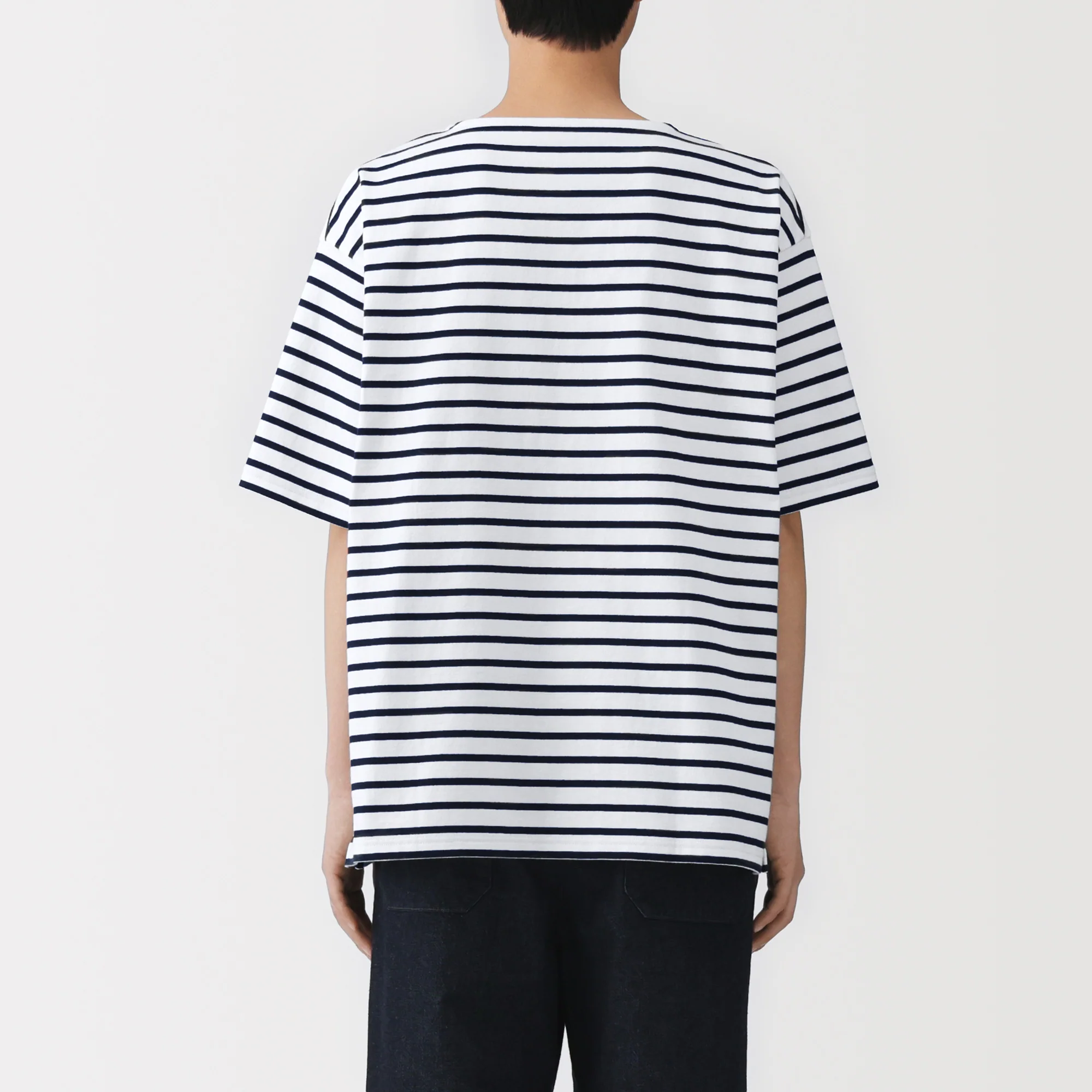 Heavyweight Cotton Boatneck T-Shirt - Image 24