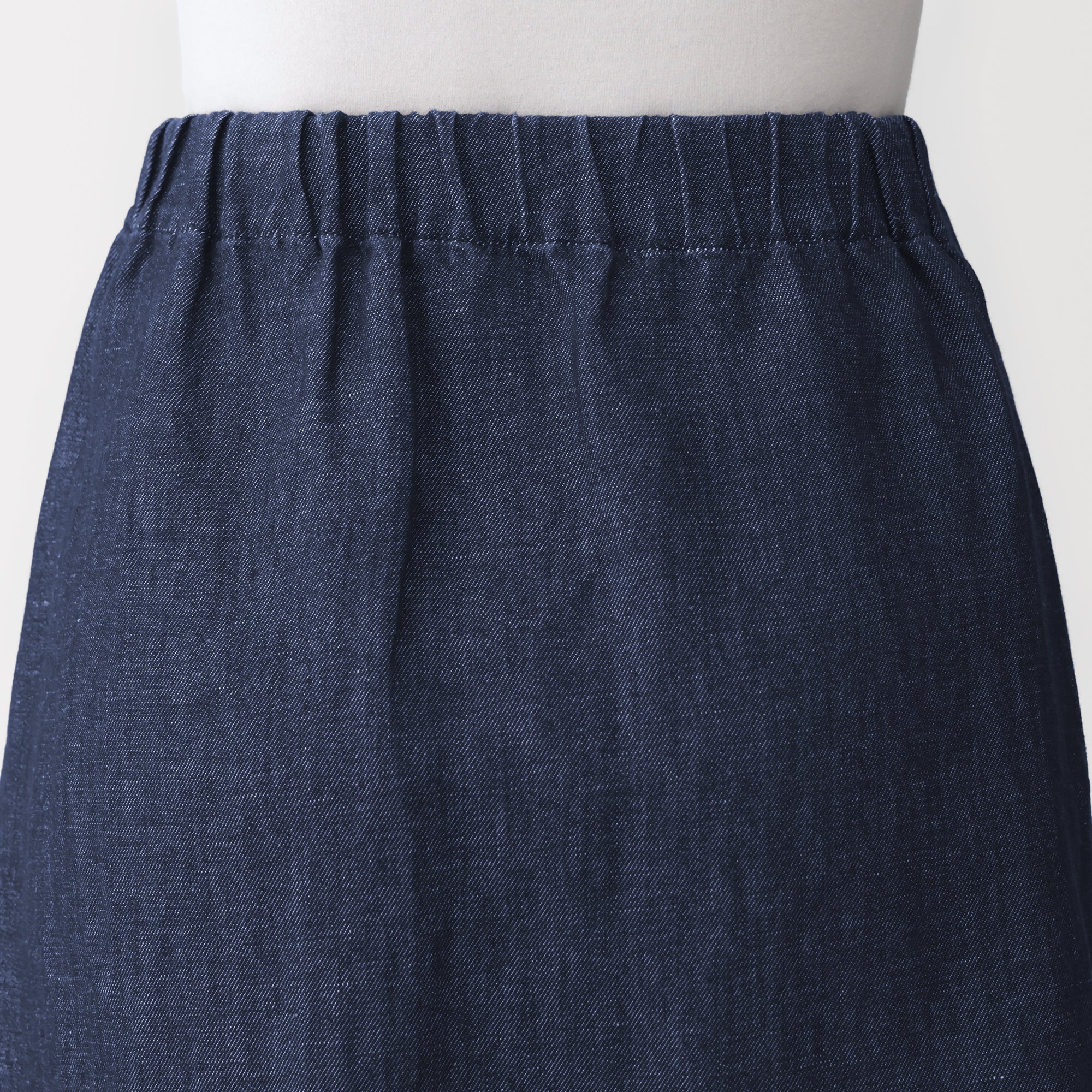 Hemp Blend Denim Wrap Skirt - Image 8
