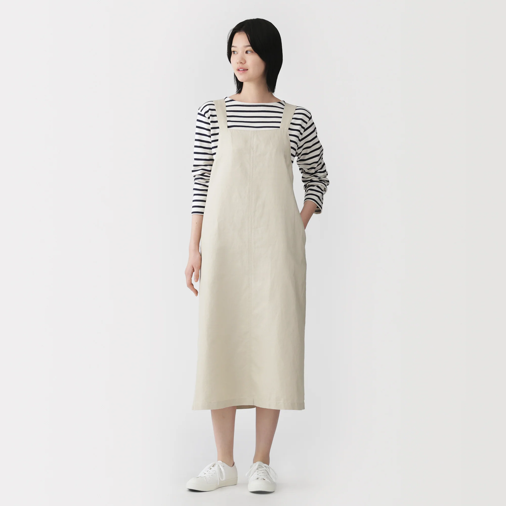 Hemp Blend Twill Jumper Skirt - Image 12