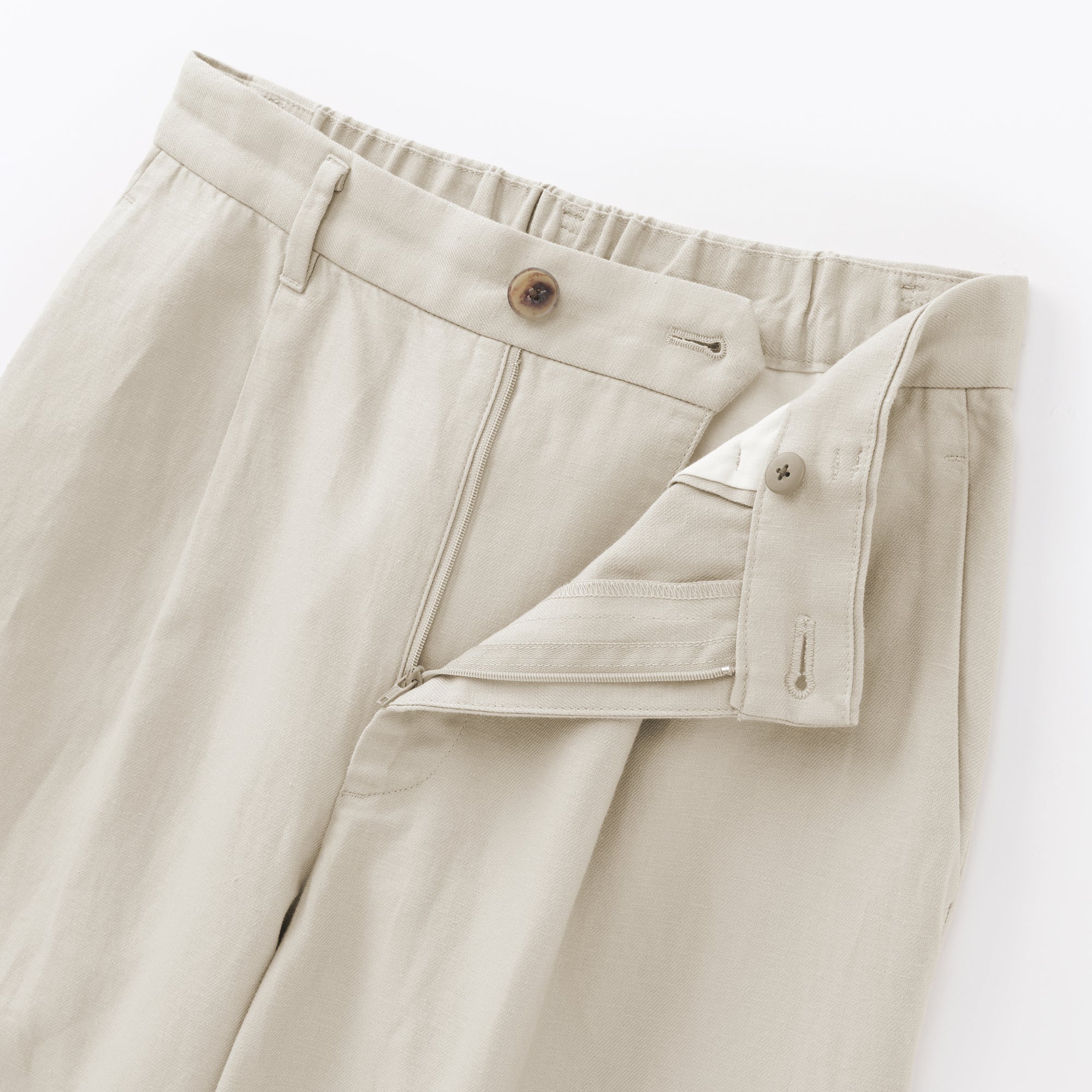 Hemp Blend Twill Straight Pants - Image 9