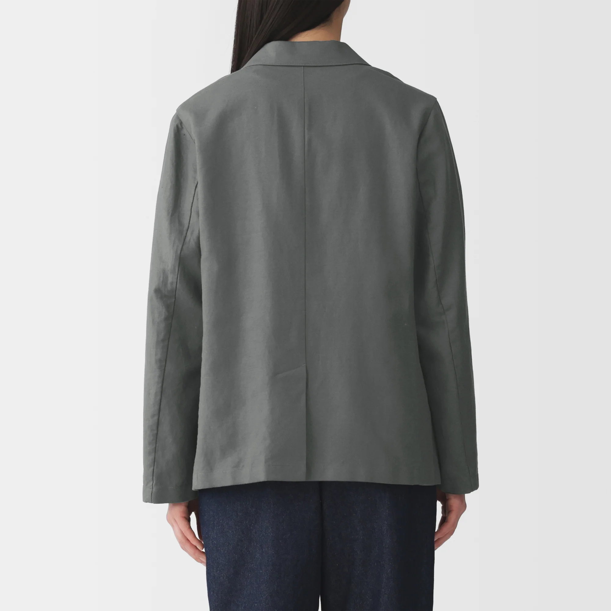 Hemp Blend Twill Tailored Jacket - Image 14